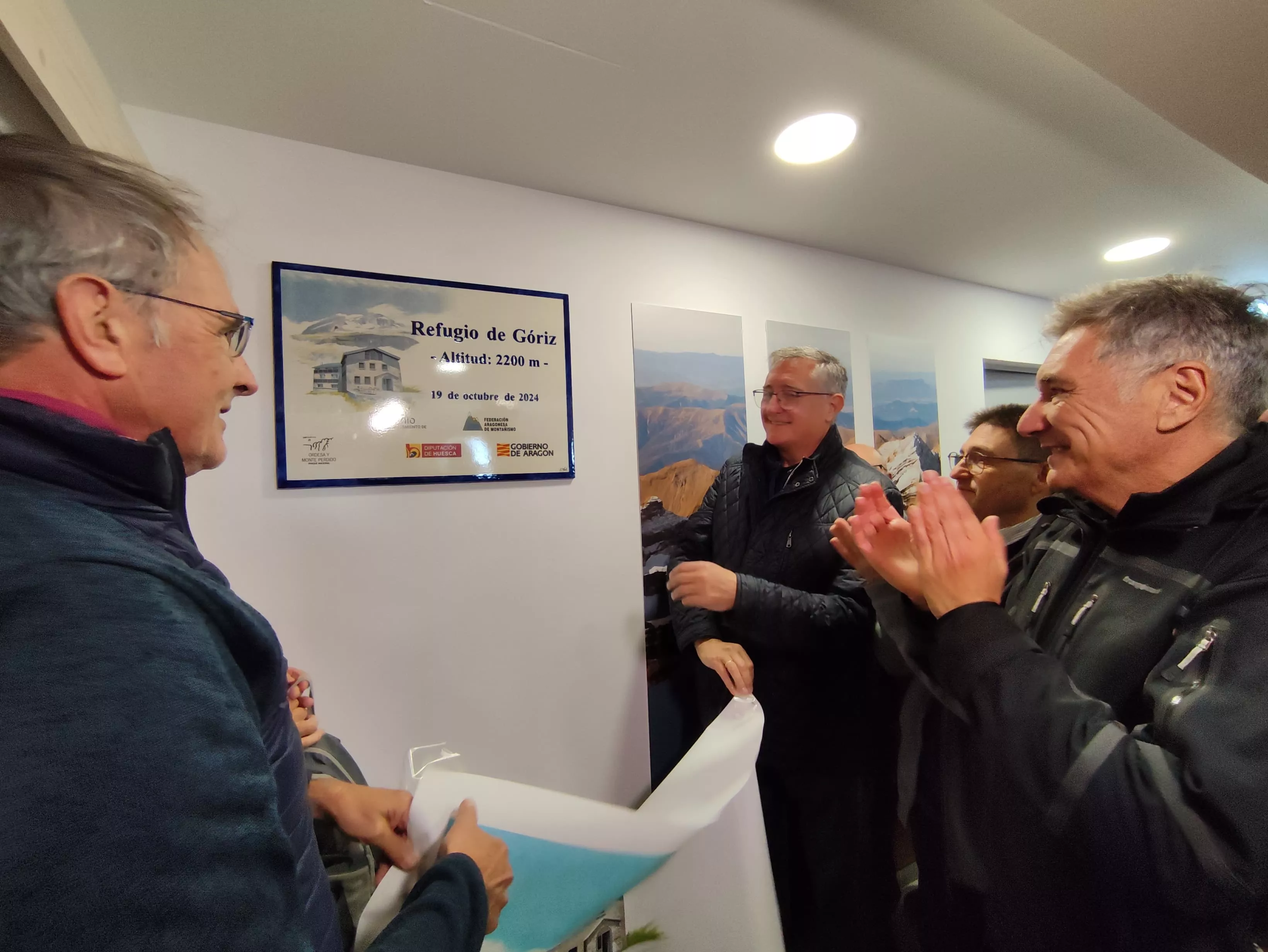 Inauguración de la rehabilitación del refugio de Góriz