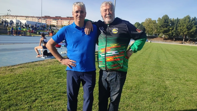 Los dos presidentes: Jesús Lacoma y Berti. Los dos presidentes: Jesús Lacoma y Berti.