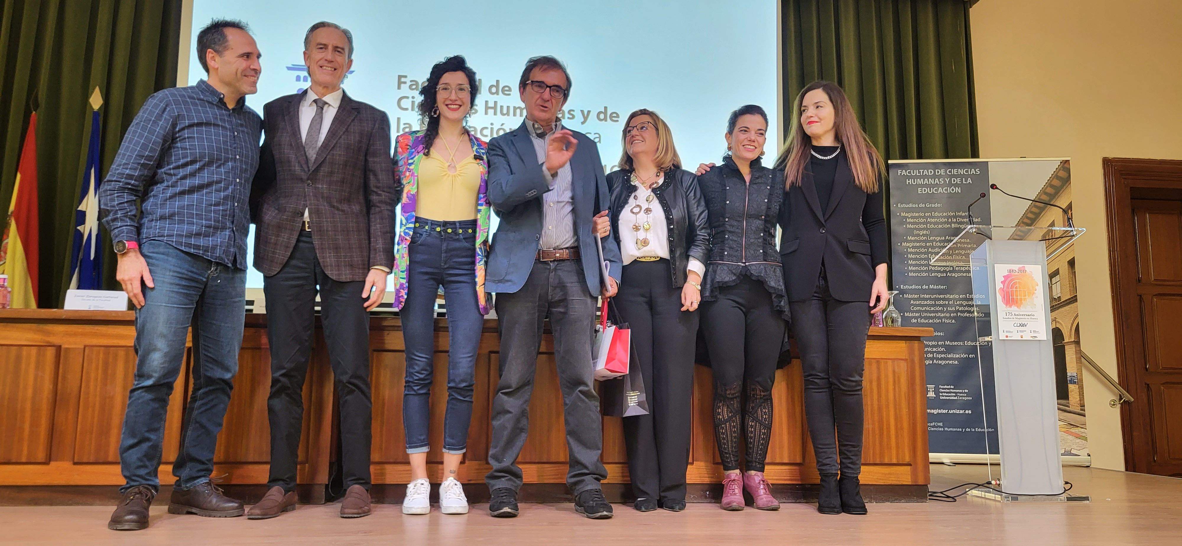 Homenaje a Azucena Lozano, Marien Martín y Miguel Puyuelo. Foto Myriam Martínez 