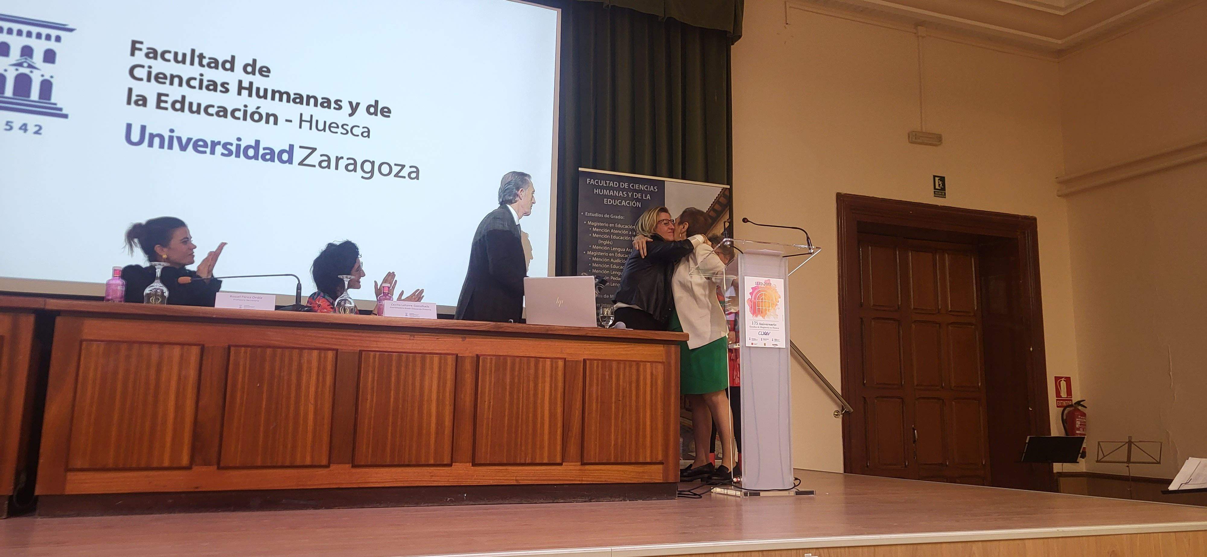 Homenaje a Azucena Lozano, Marien Martín y Miguel Puyuelo. Foto Myriam Martínez