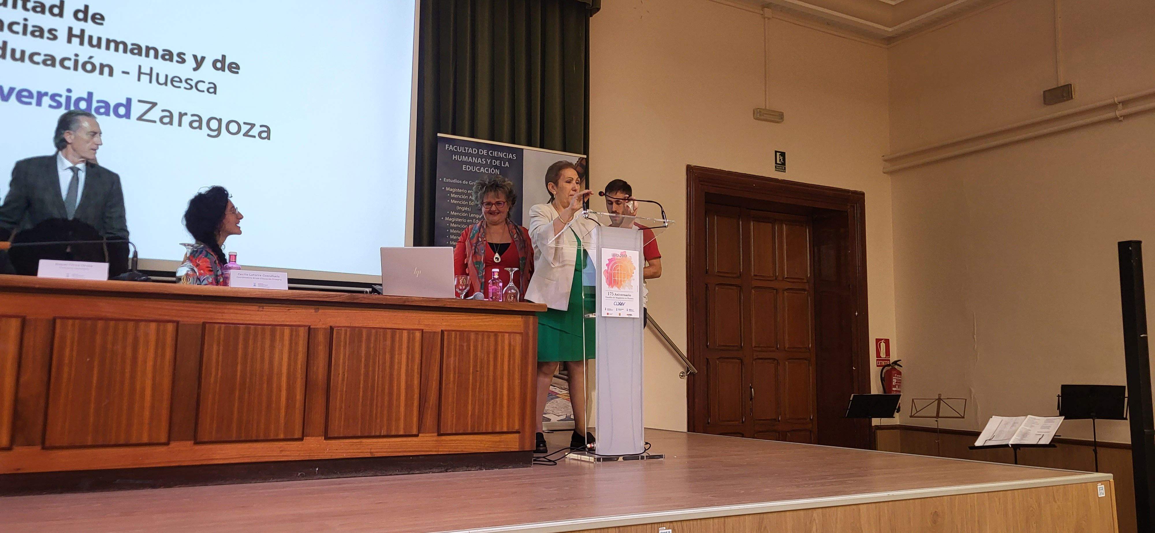 Homenaje a Azucena Lozano, Marien Martín y Miguel Puyuelo. Foto Myriam Martínez