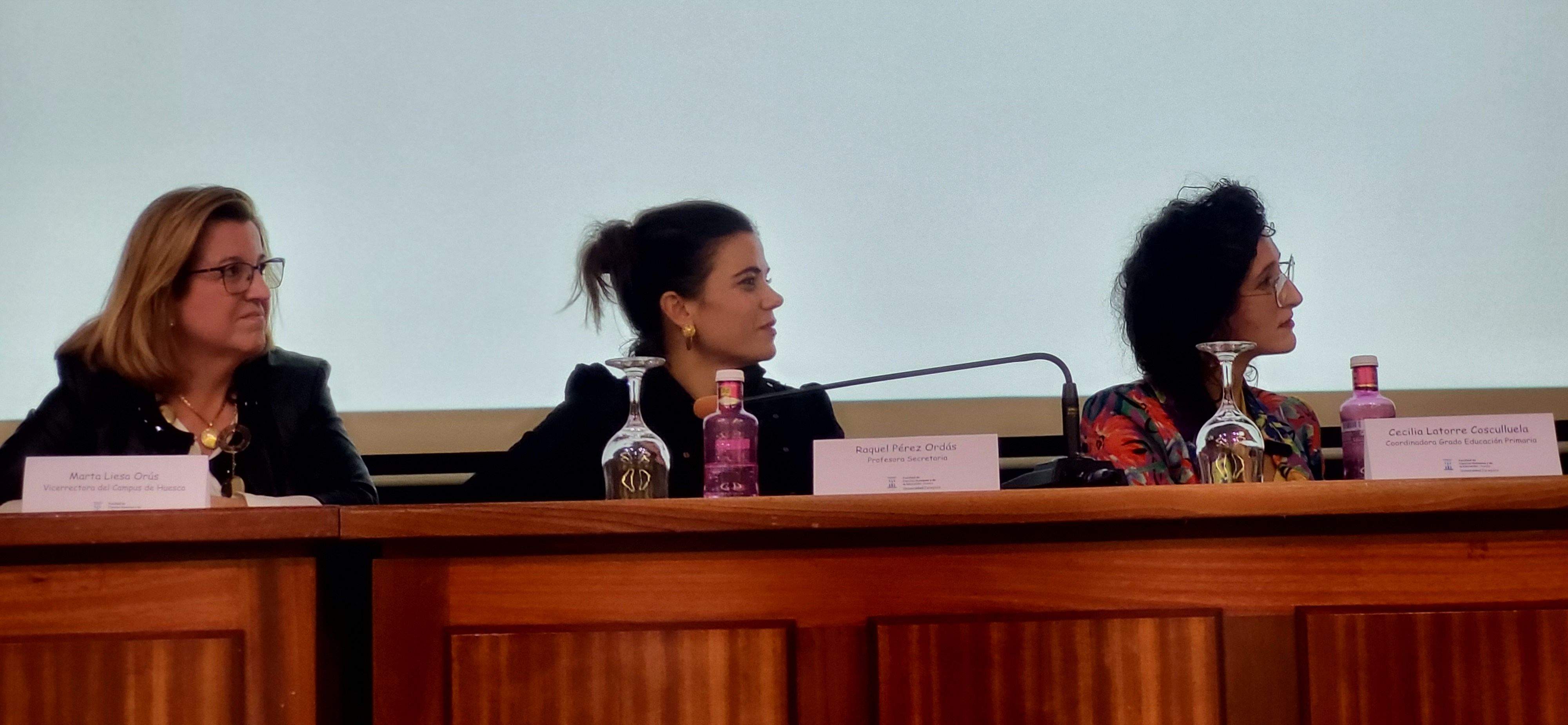 Homenaje a Azucena Lozano, Marien Martín y Miguel Puyuelo. Foto Myriam Martínez