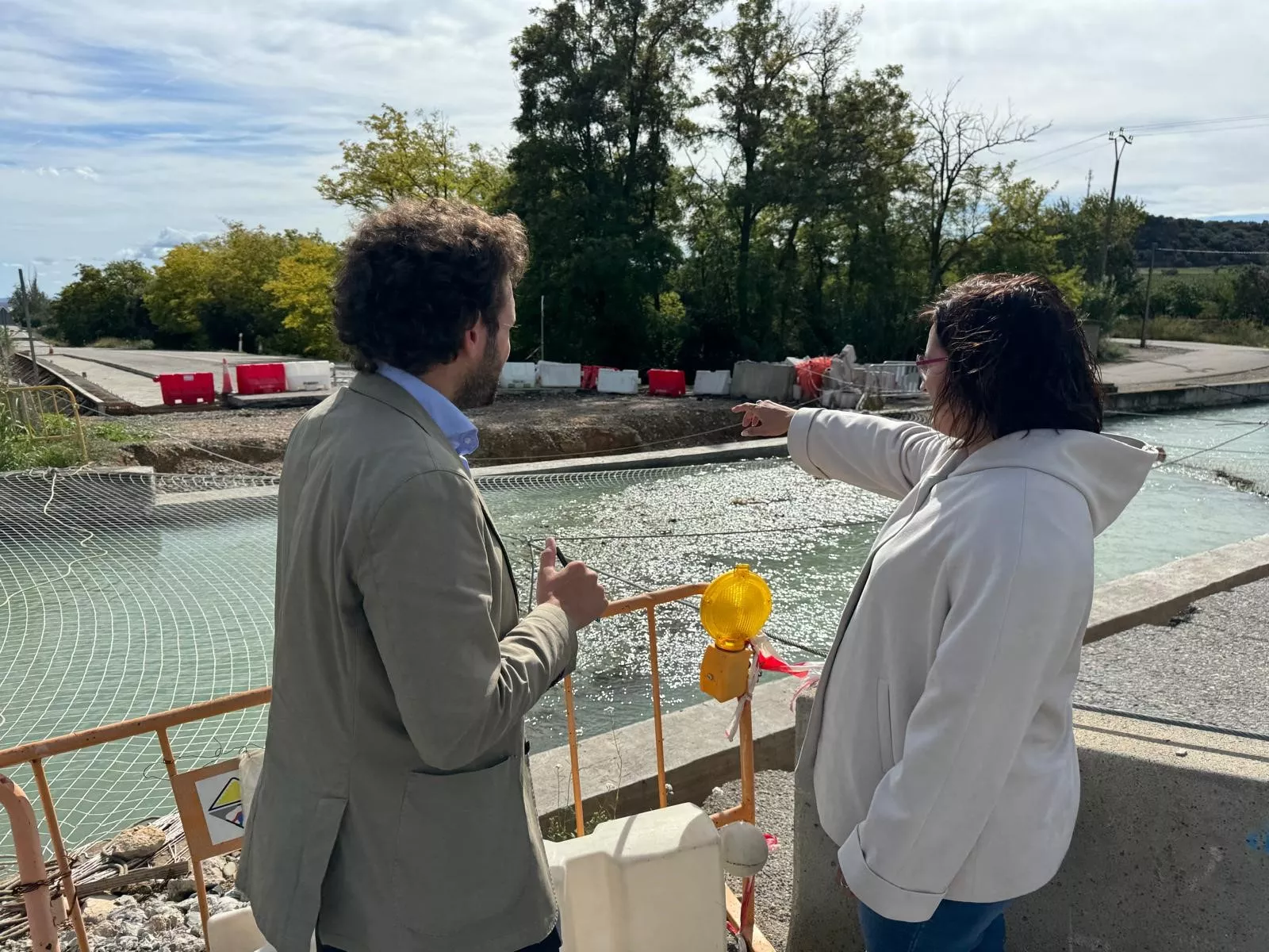 Se reanudan las obras en la N-240 entre Binéfar y Monzón.