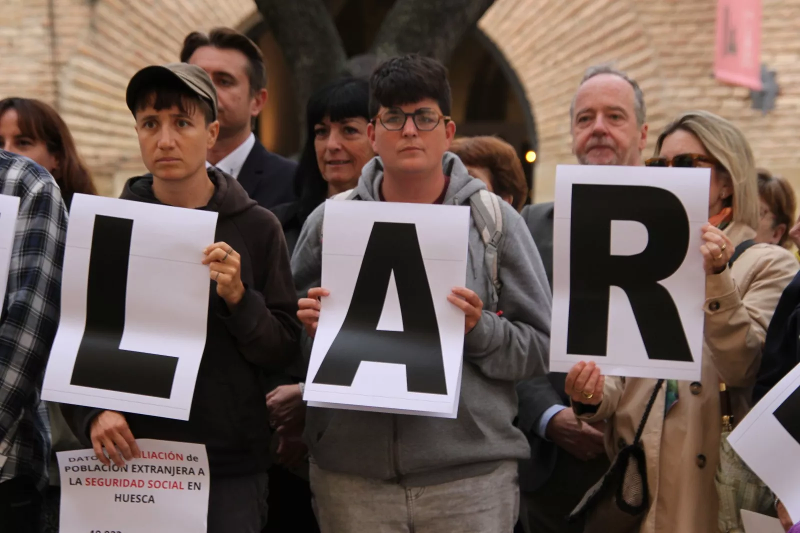 Concentración por la regularización de los inmigrantes en Huesca