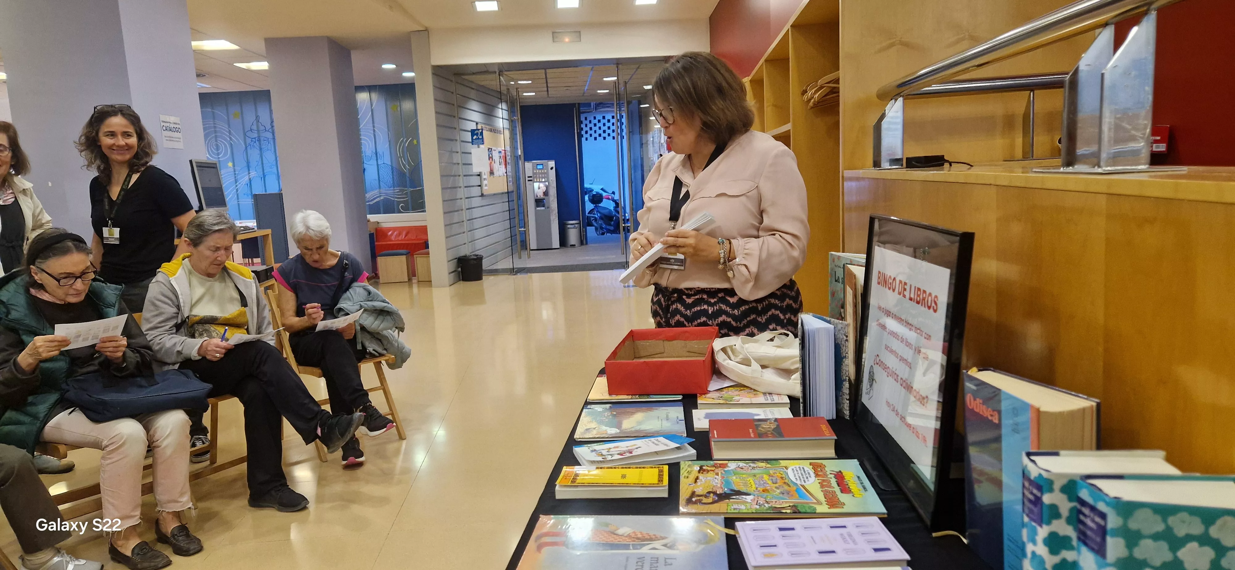 Bingo lector, en la Durán Gudiol. Foto Myriam Martínez