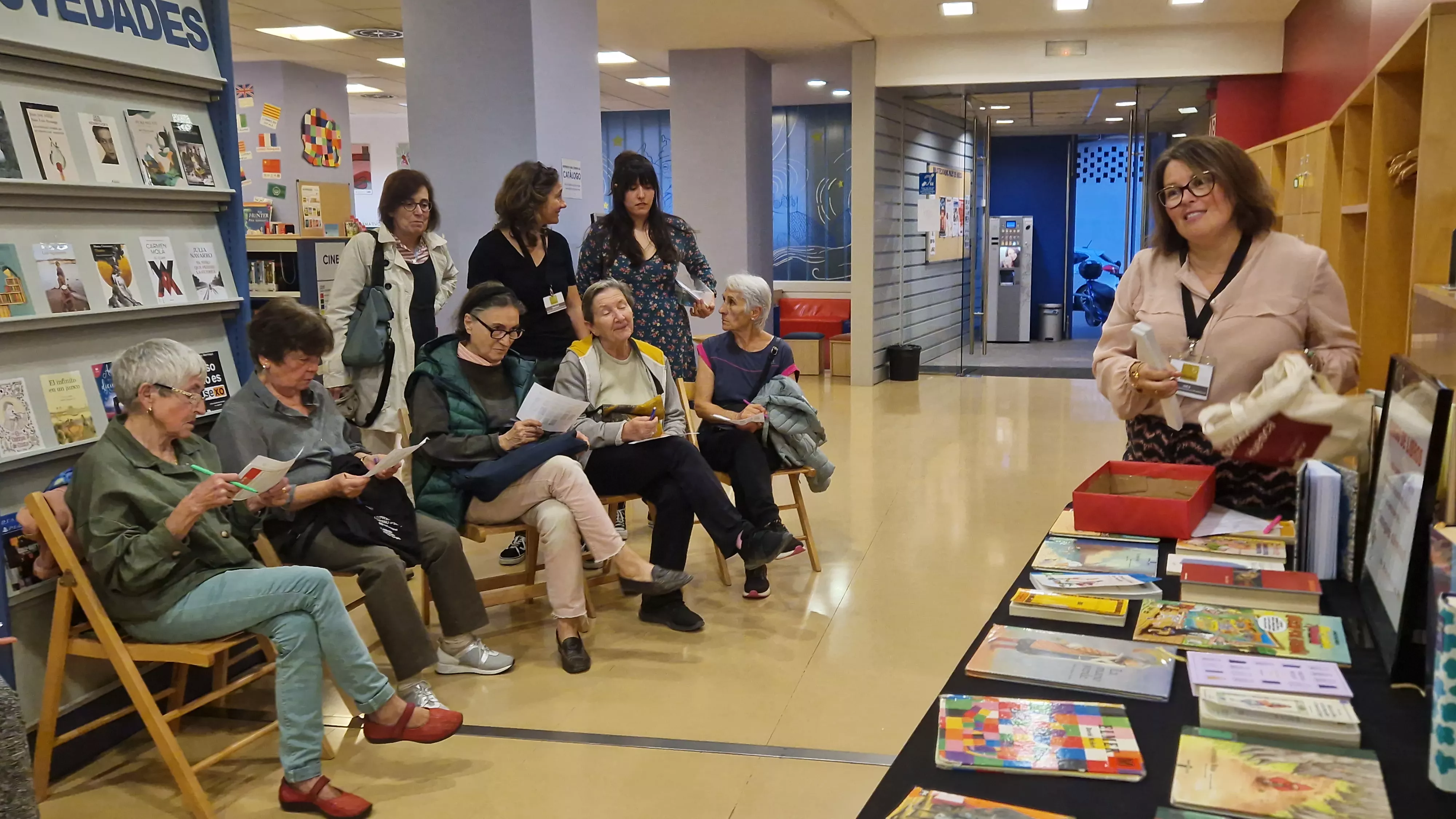 Bingo lector, en la Durán Gudiol. Foto Myriam Martínez