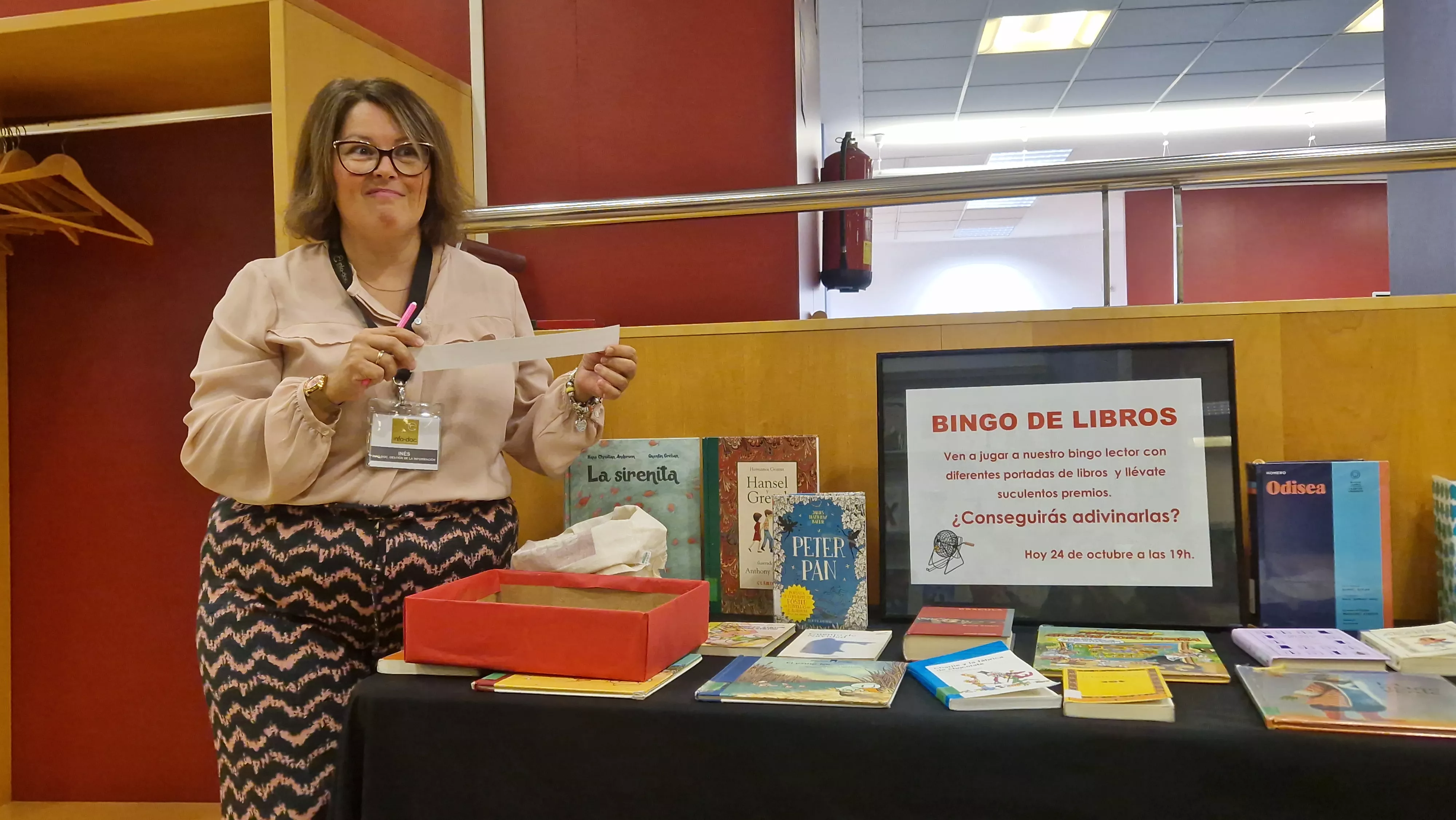 Bingo lector, en la Durán Gudiol. Foto Myriam Martínez