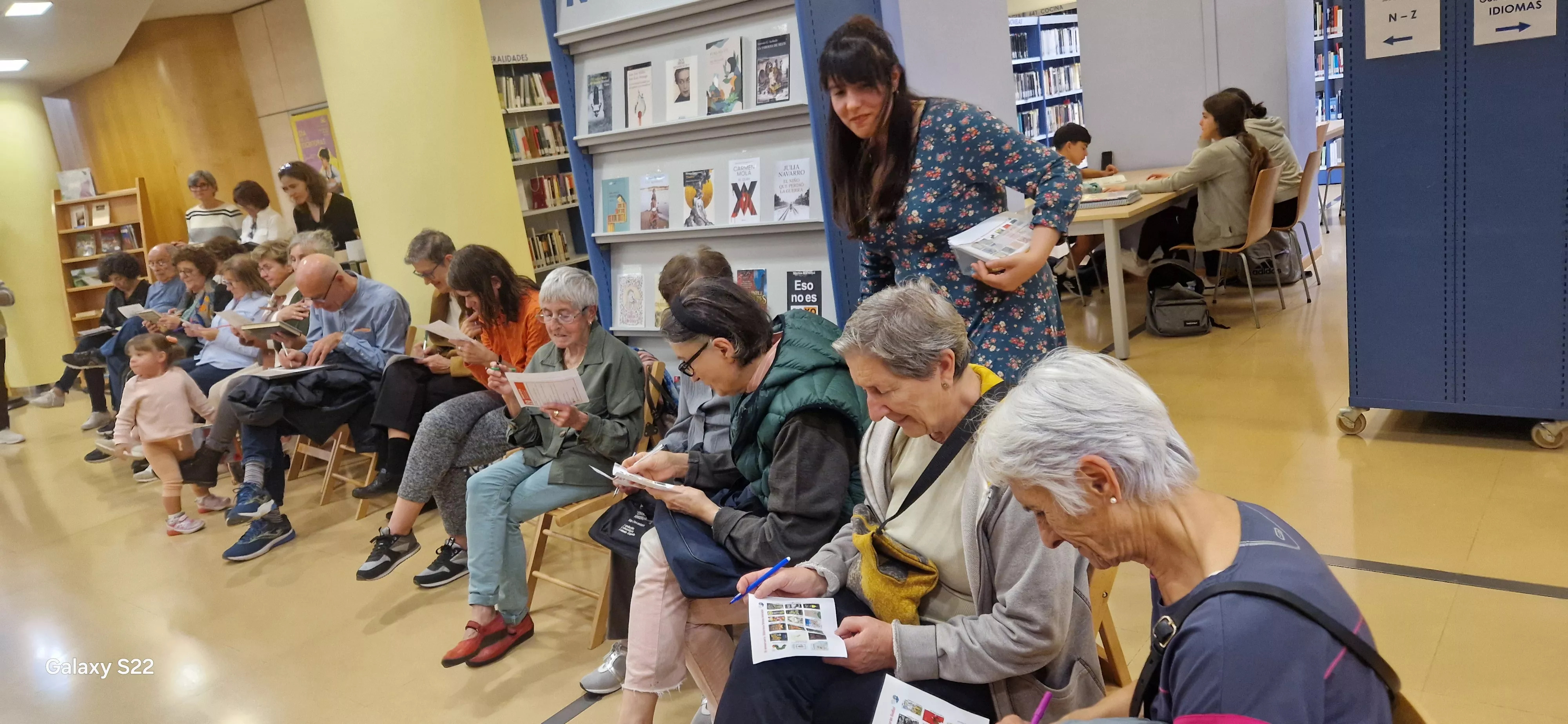 Bingo lector, en la Durán Gudiol. Foto Myriam Martínez