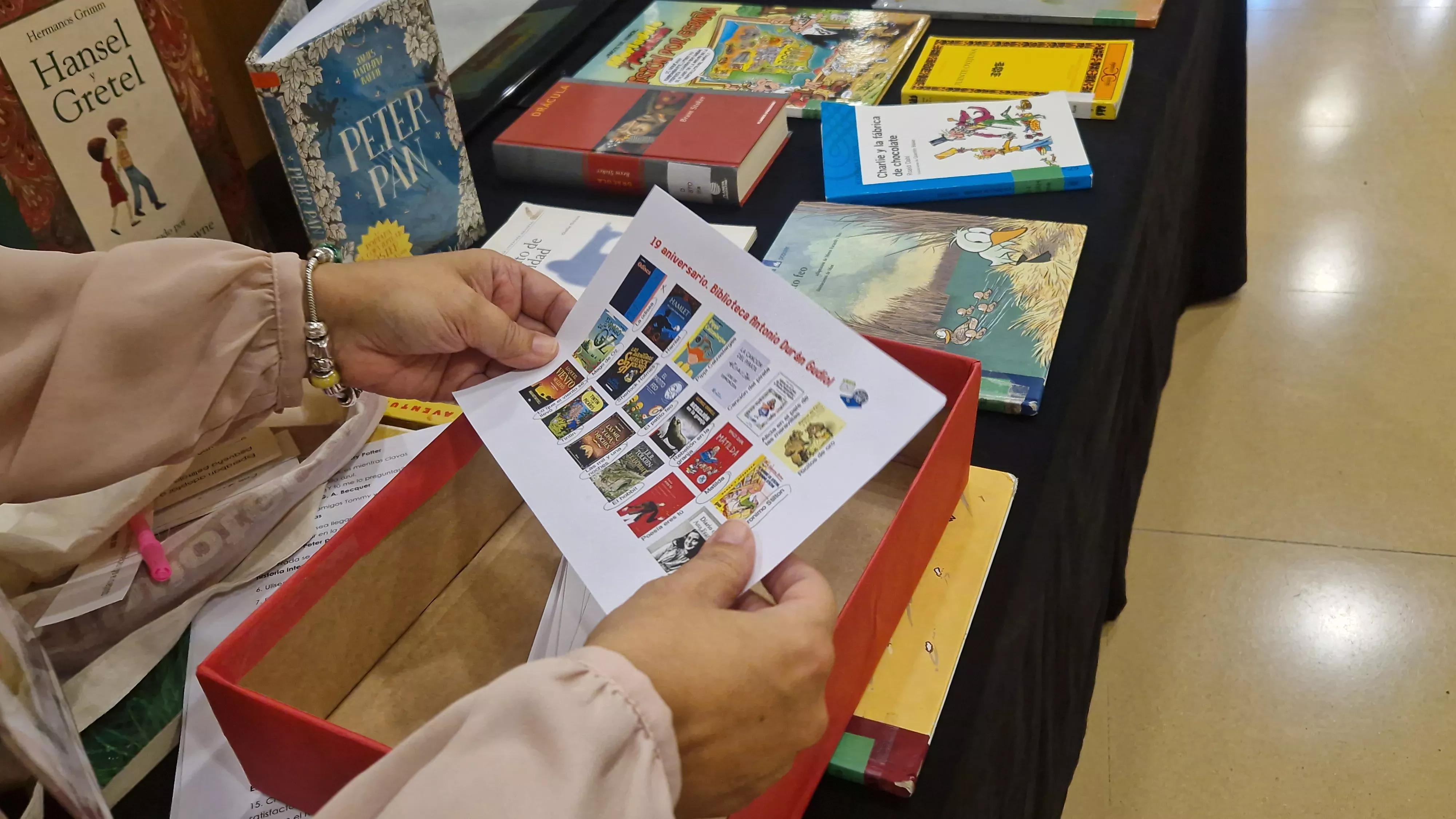 Bingo lector, en la Durán Gudiol. Foto Myriam Martínez