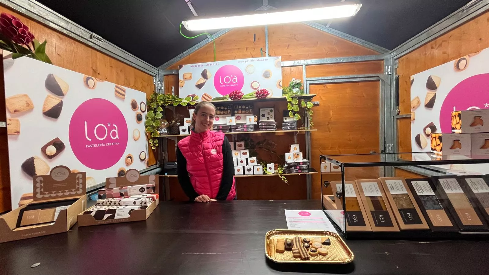 Inauguración de la primera edición de la Feria del Dulce en Huesca. Foto Mercedes Manterola