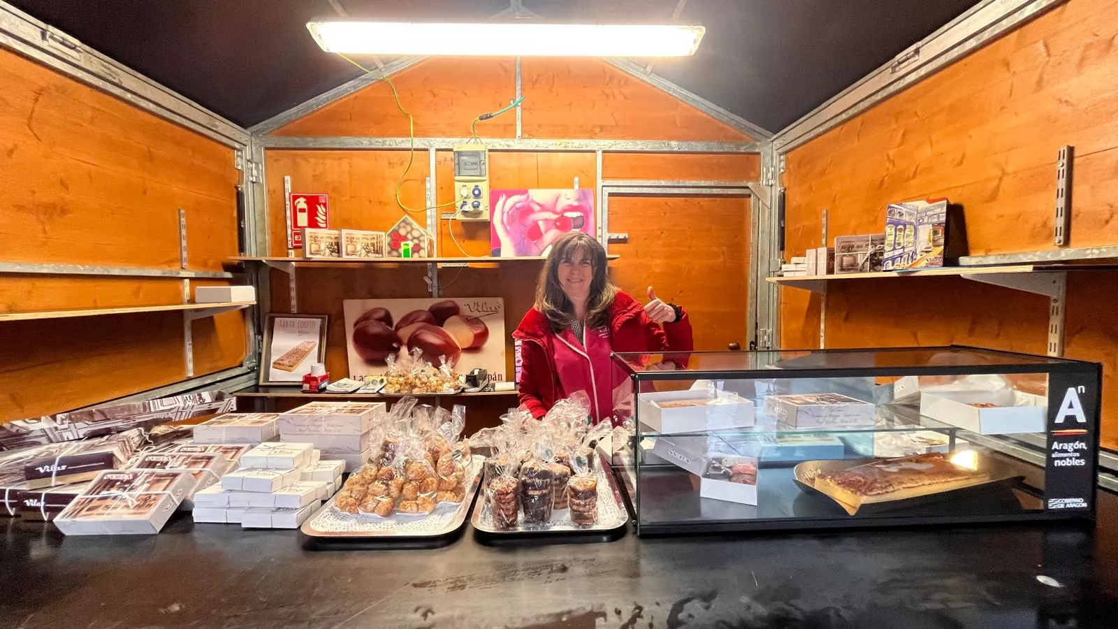 Inauguración de la primera edición de la Feria del Dulce en Huesca. Foto Mercedes Manterola