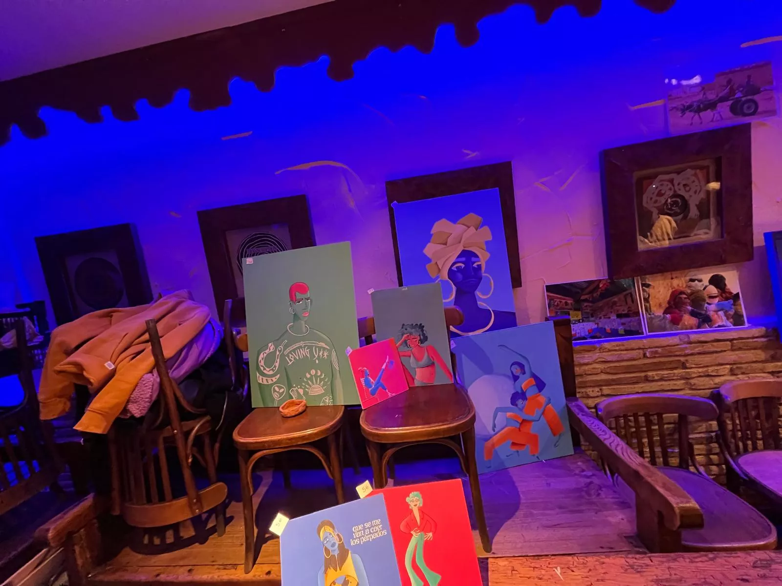 Mercadillo solidario del Sáhara Colour Rice en la Sala Edén de Huesca. Foto Mercedes Manterola