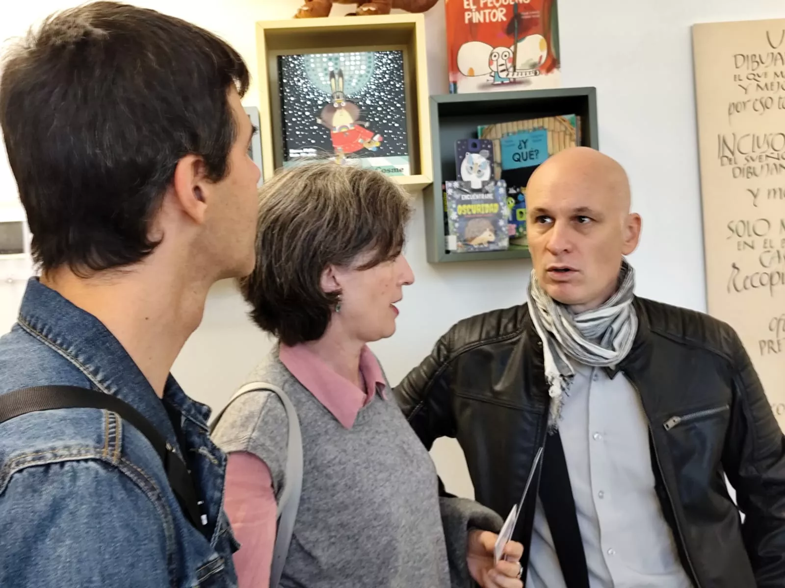 David Guirao, Carmela Trujillo y Roberto Malo.