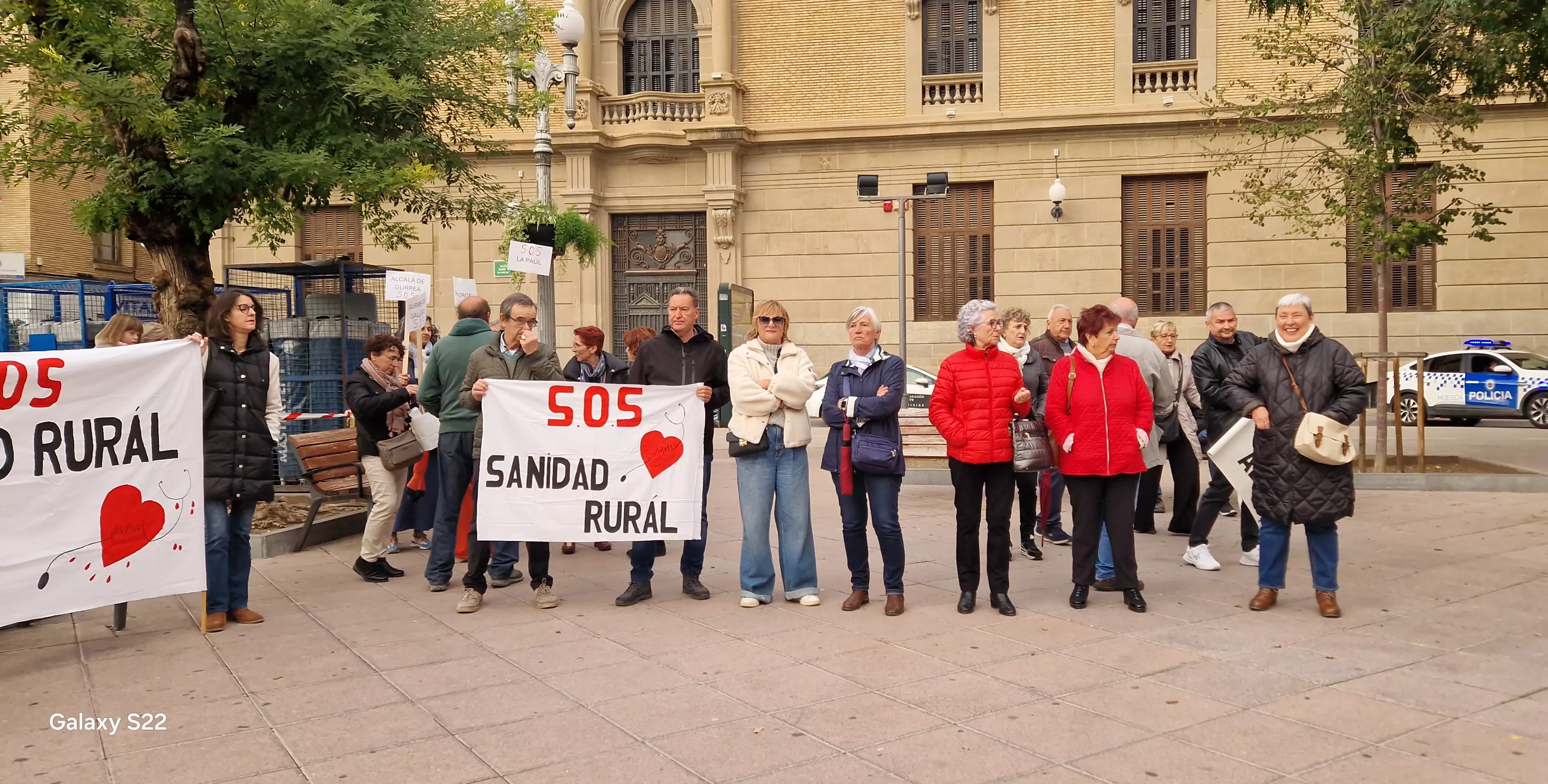  Concentración en Huesca en defensa de la sanidad pública. Foto Myriam Martínez 