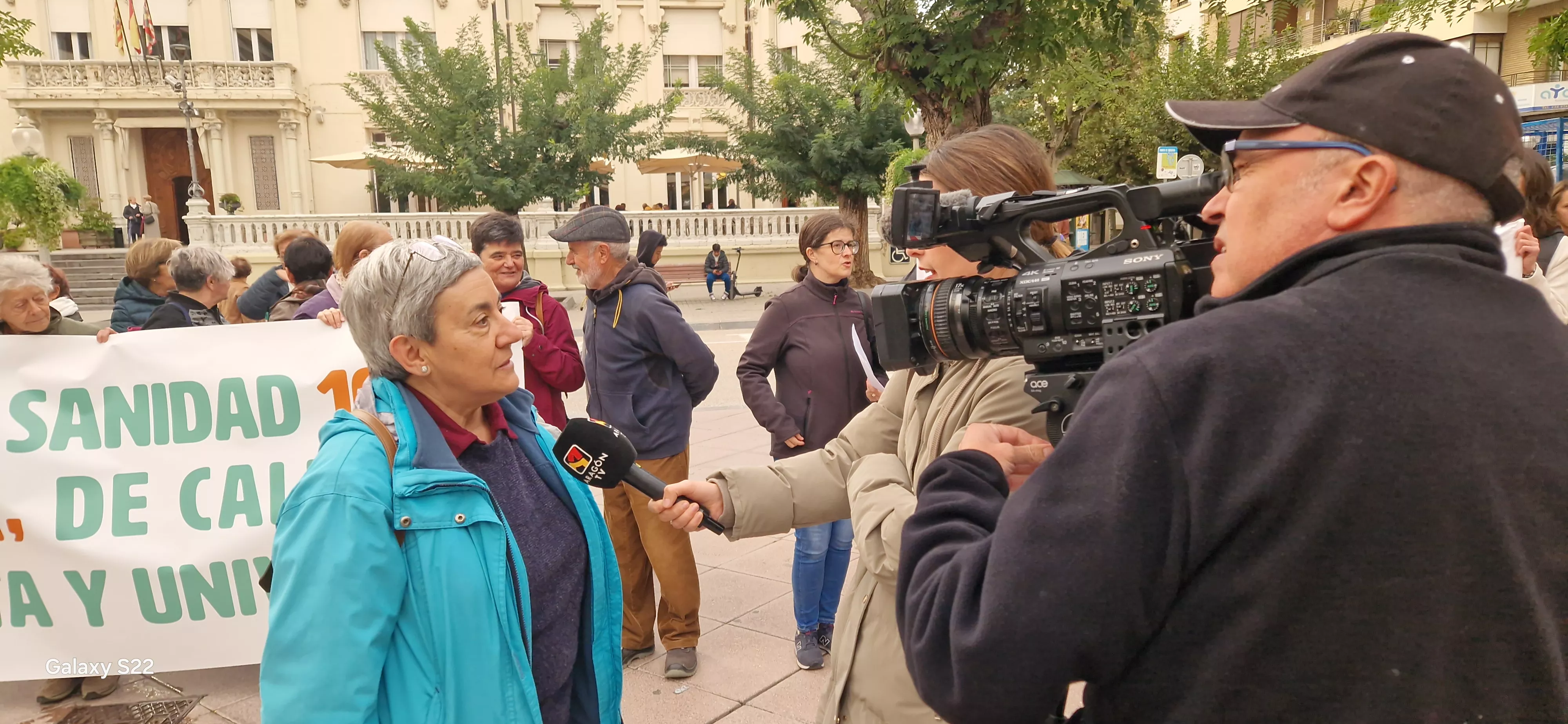  Concentración en Huesca en defensa de la sanidad pública. Foto Myriam Martínez 