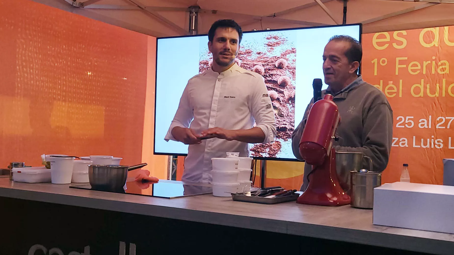 Feria Huesca es Dulce. Miquel Guarro y Jesús Tolosana