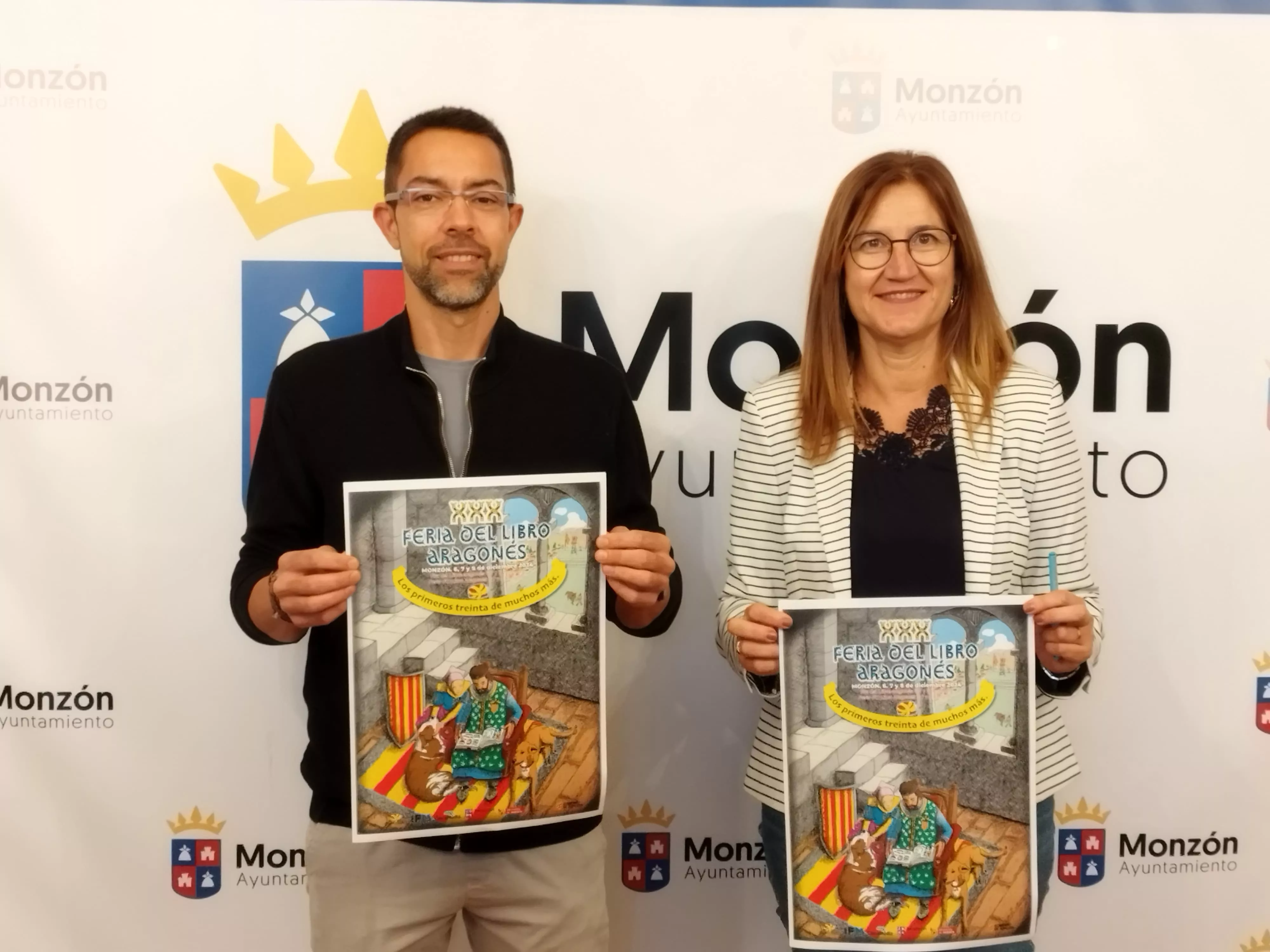 Presentación del cartel que anunciará la próxima Feria del Libro Aragonés.