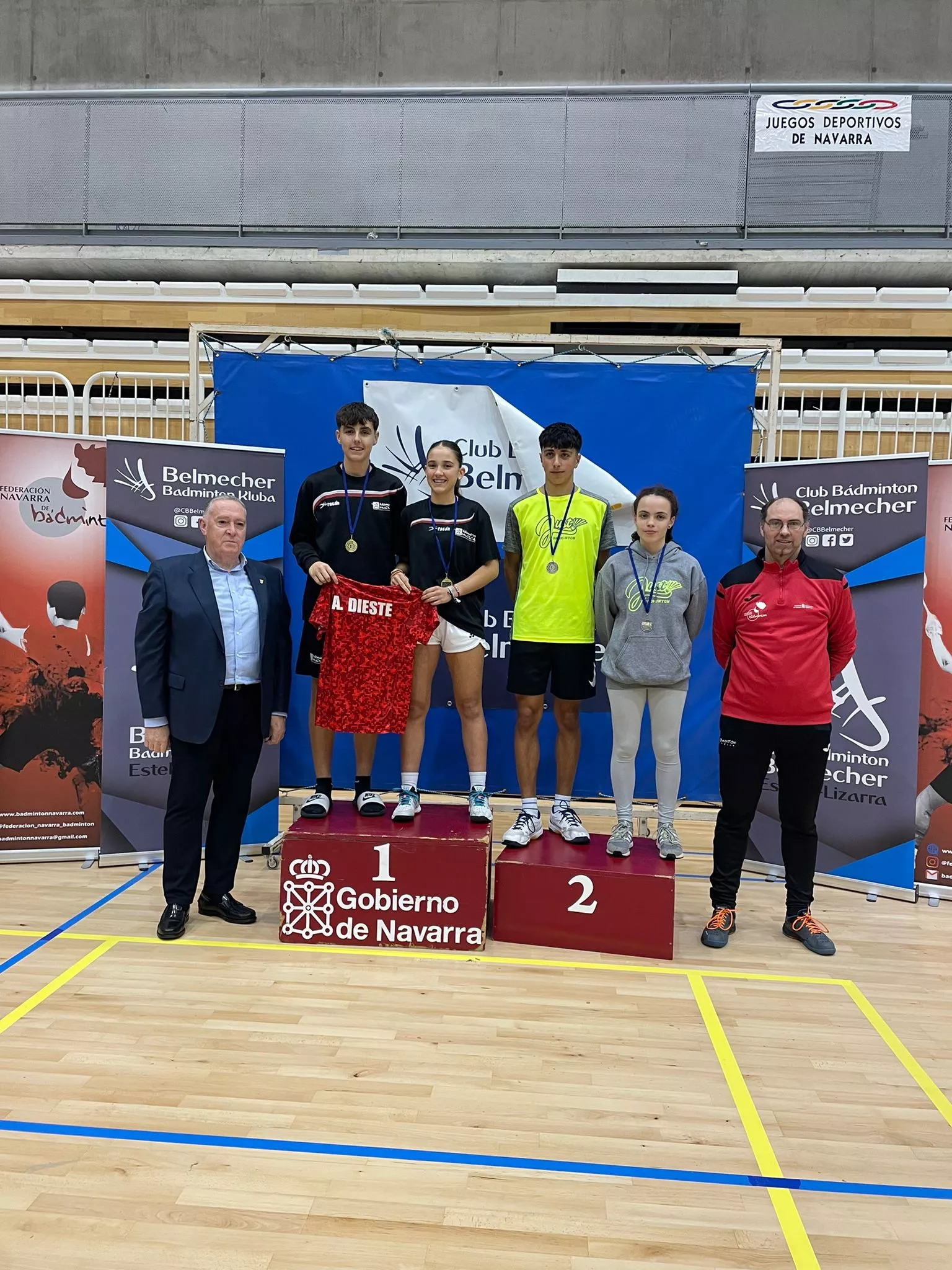 María Casales y Dani Coronas, campeones Sub-15 dobles mixtos.