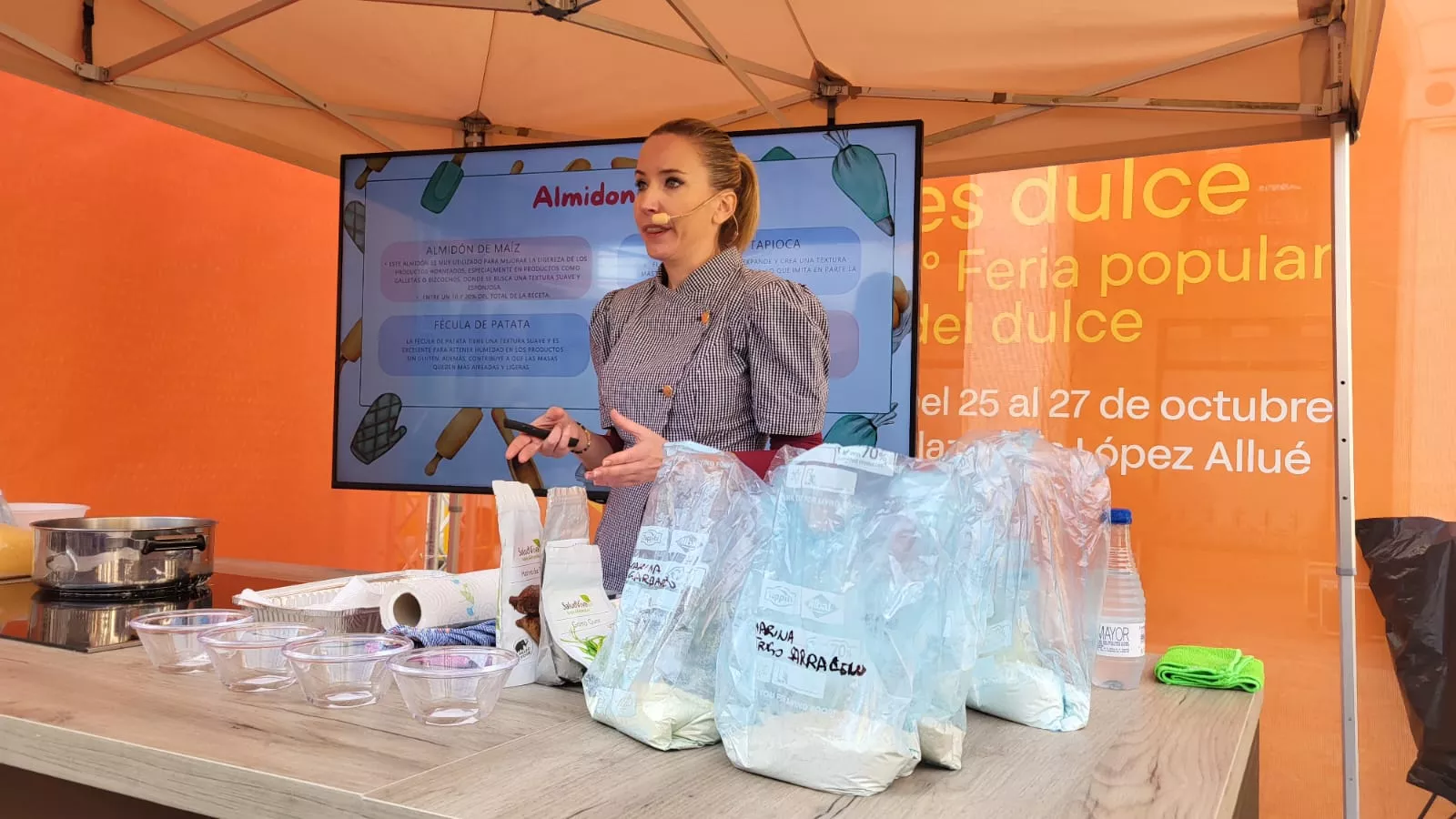 Raúl Bernal y Cristina Marco en la Feria Huesca es Dulce
