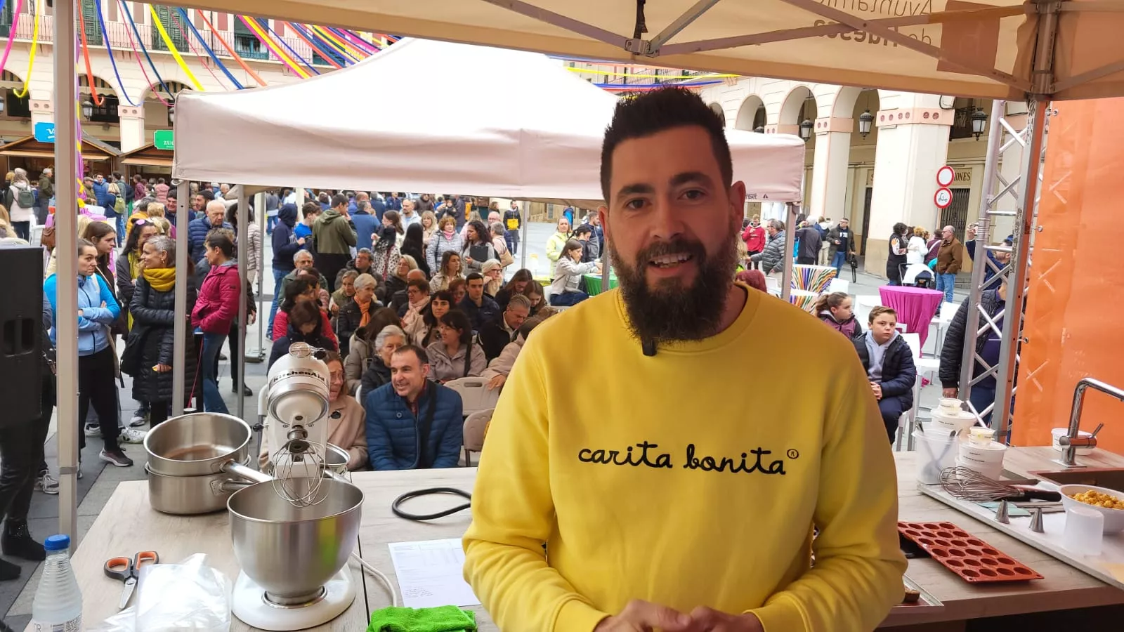 Raúl Bernal y Cristina Marco en la Feria Huesca es Dulce