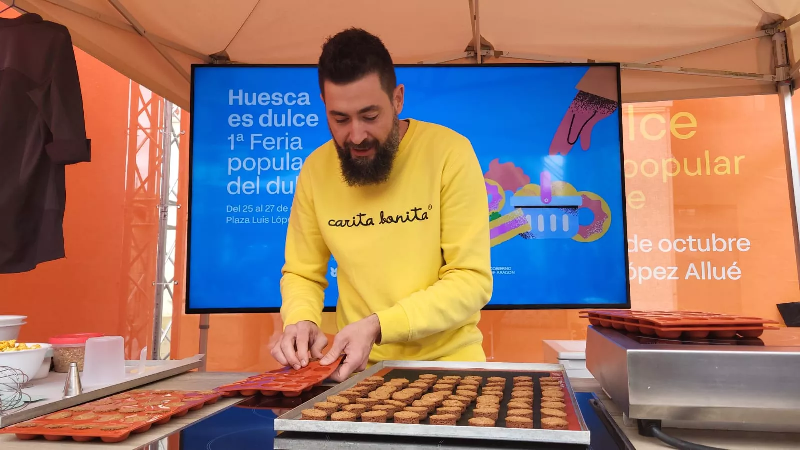 Raúl Bernal y Cristina Marco en la Feria Huesca es Dulce