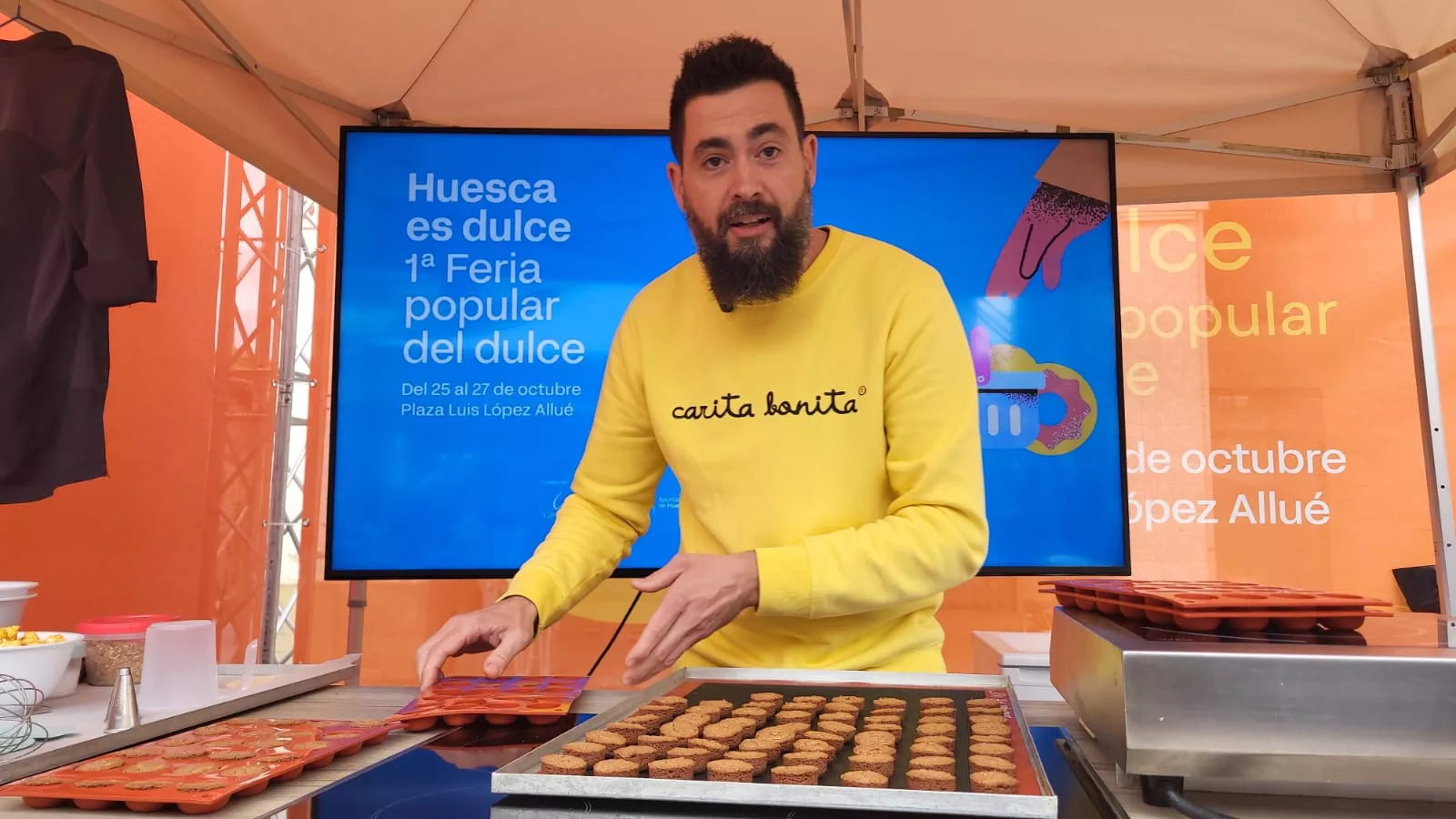 Raúl Bernal y Cristina Marco en la Feria Huesca es Dulce