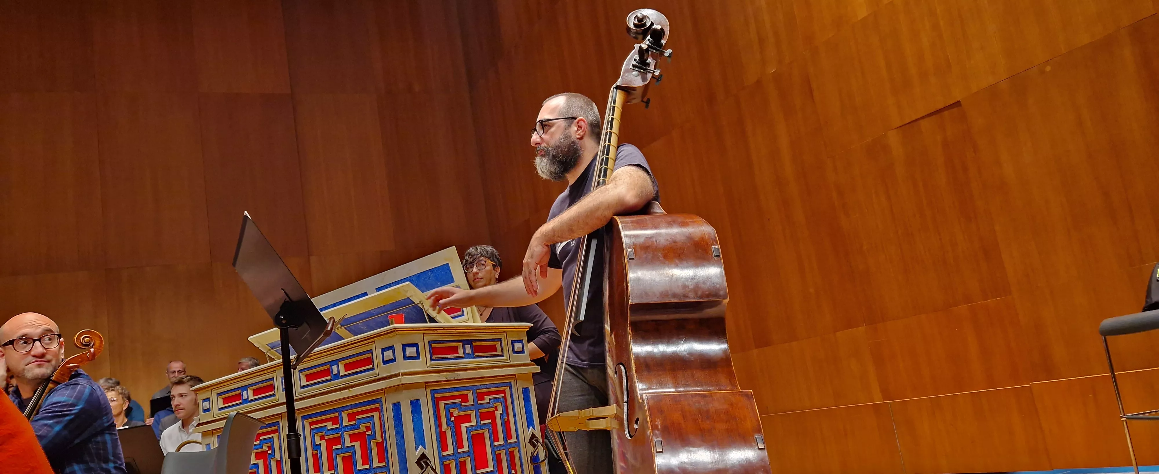 Prueba de sonido del concierto del 60 hermanamiento de Huesca y Tarbes. Foto Myriam Martínez