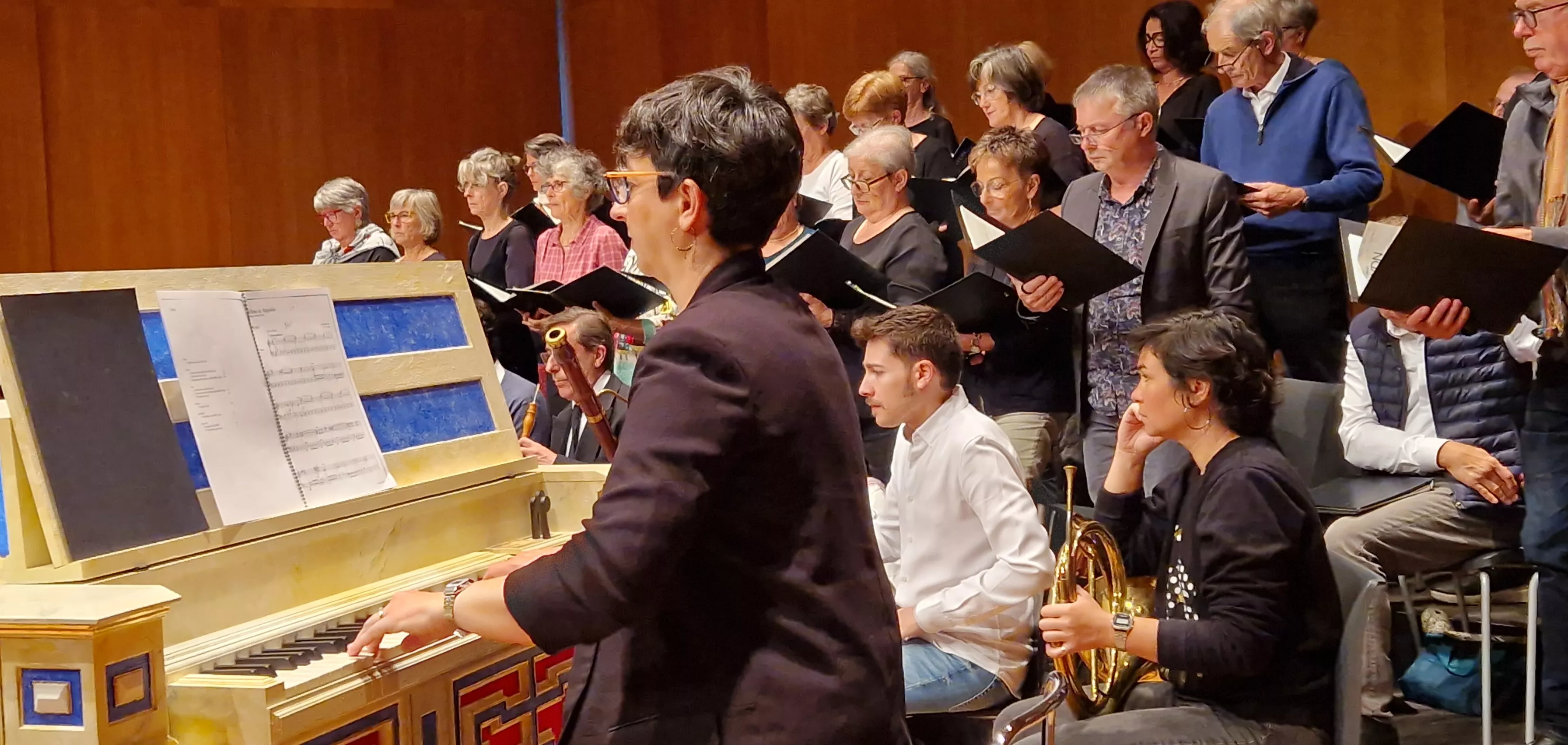 Prueba de sonido del concierto del 60 hermanamiento de Huesca y Tarbes. Foto Myriam Martínez