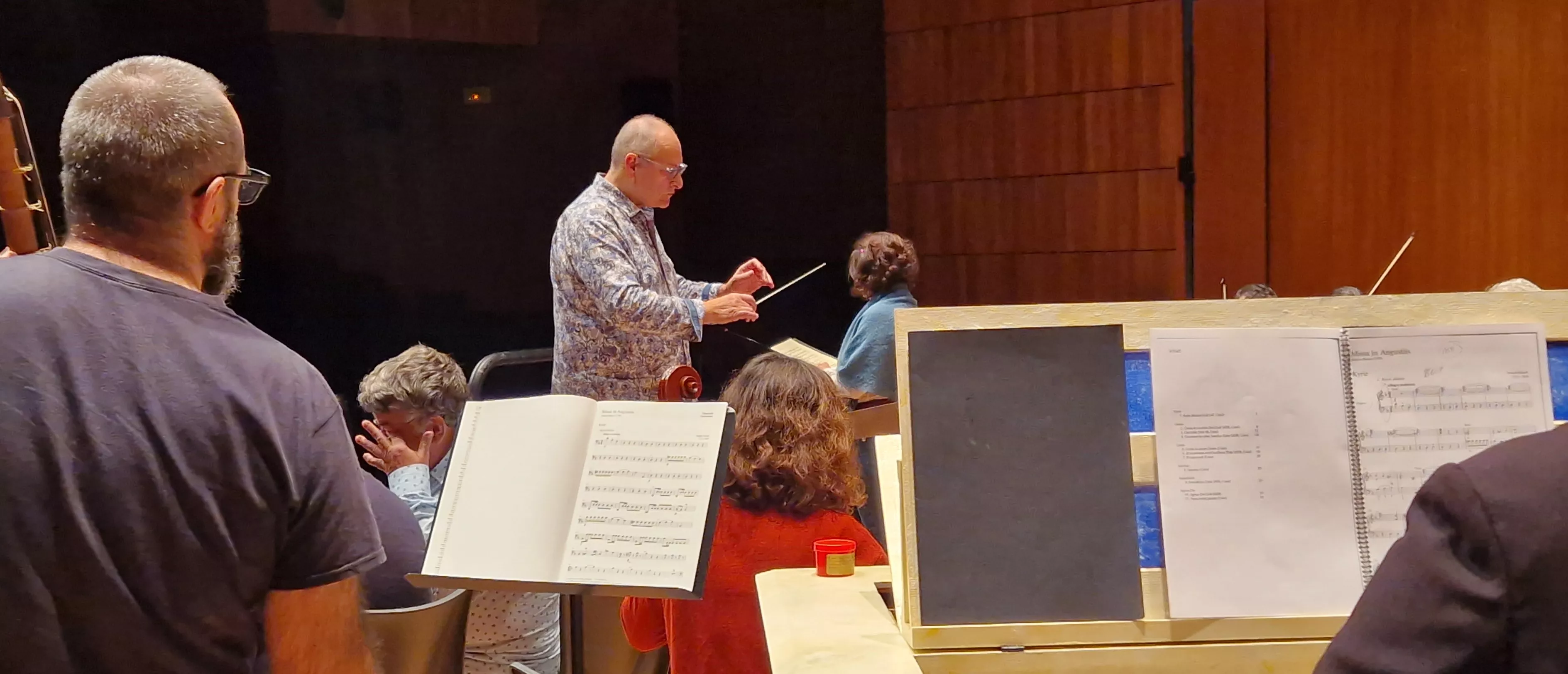 Prueba de sonido del concierto del 60 hermanamiento de Huesca y Tarbes. Foto Myriam Martínez
