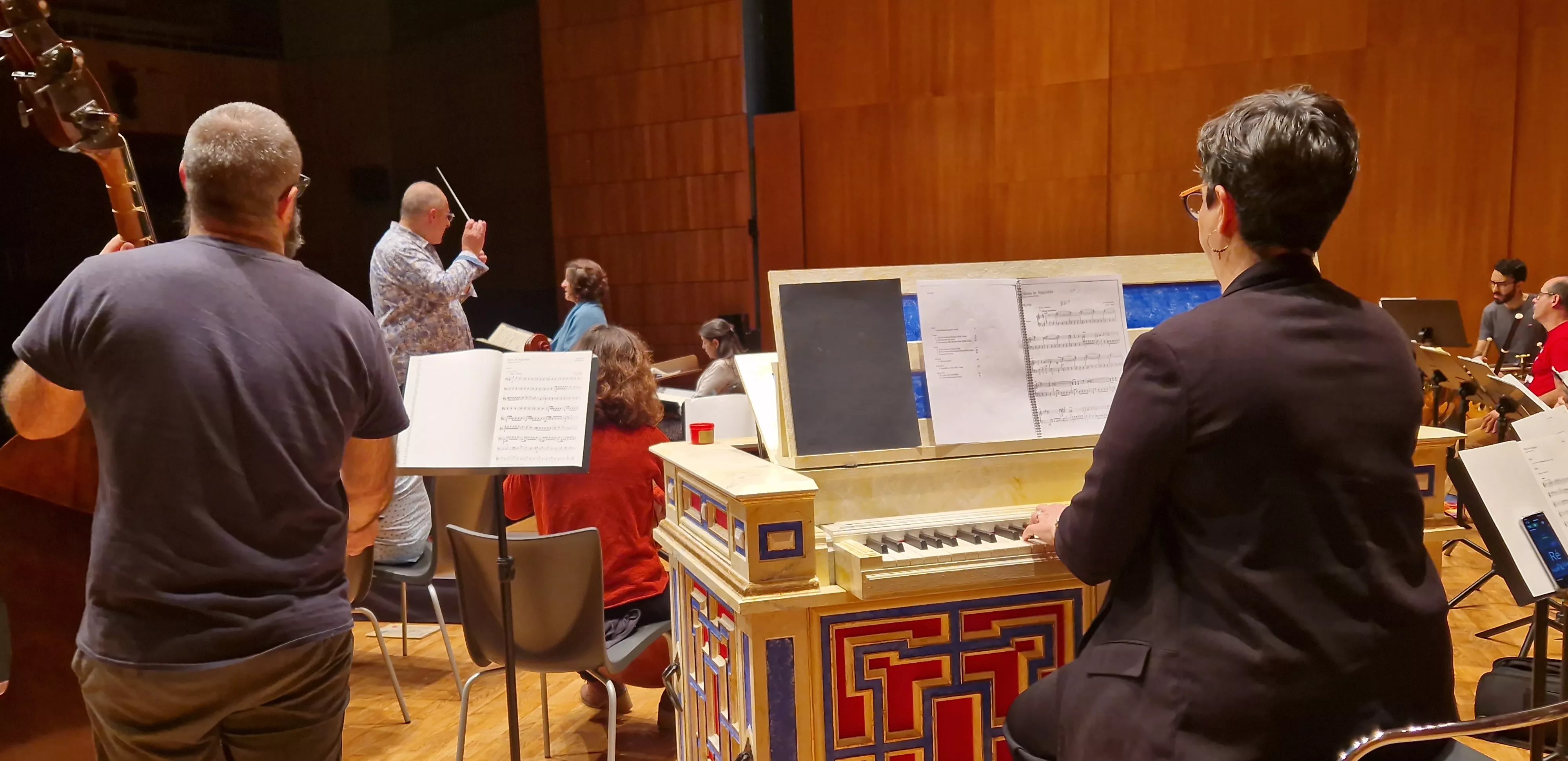 Prueba de sonido del concierto del 60 hermanamiento de Huesca y Tarbes. Foto Myriam Martínez