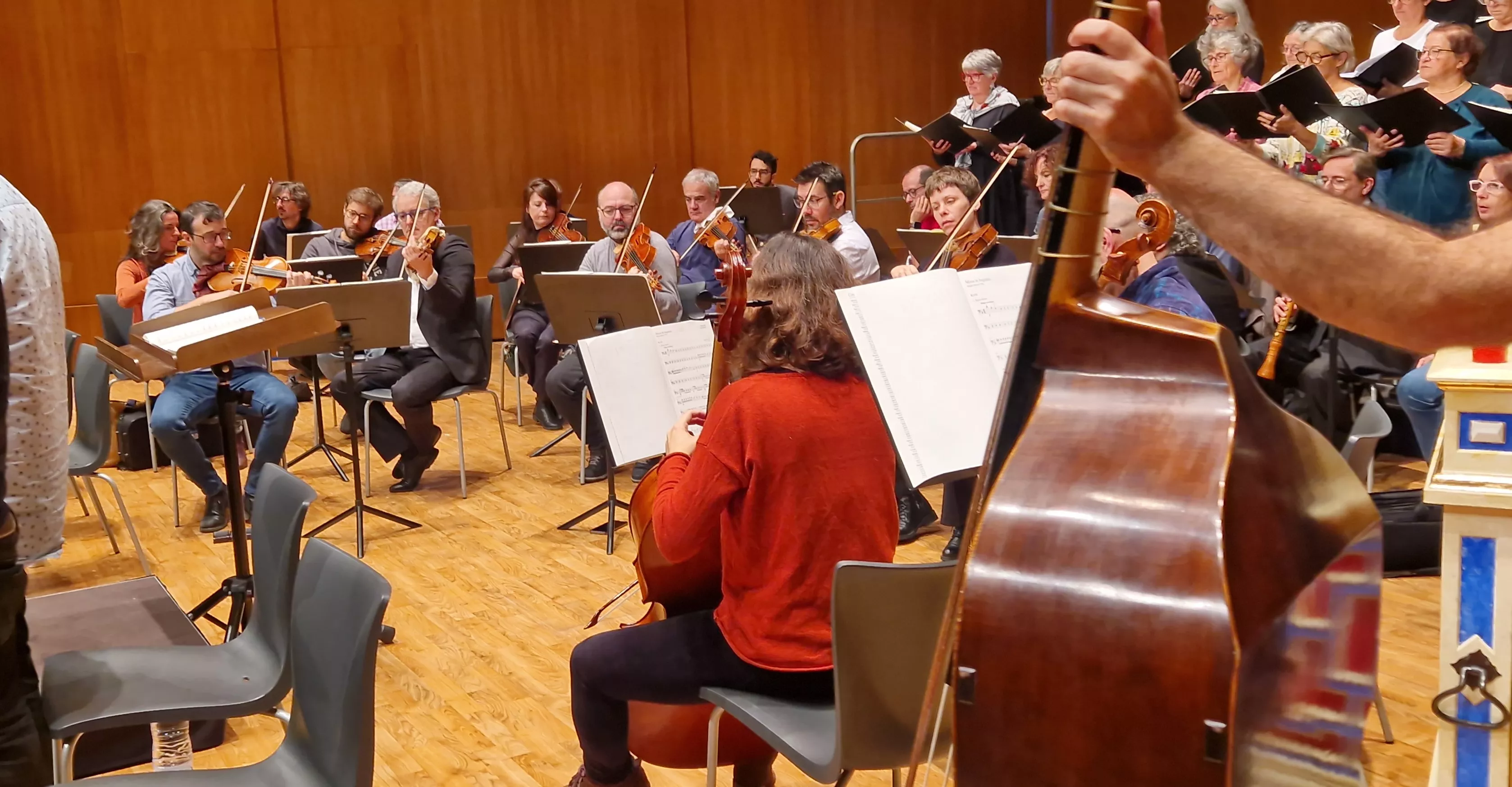Prueba de sonido del concierto del 60 hermanamiento de Huesca y Tarbes. Foto Myriam Martínez