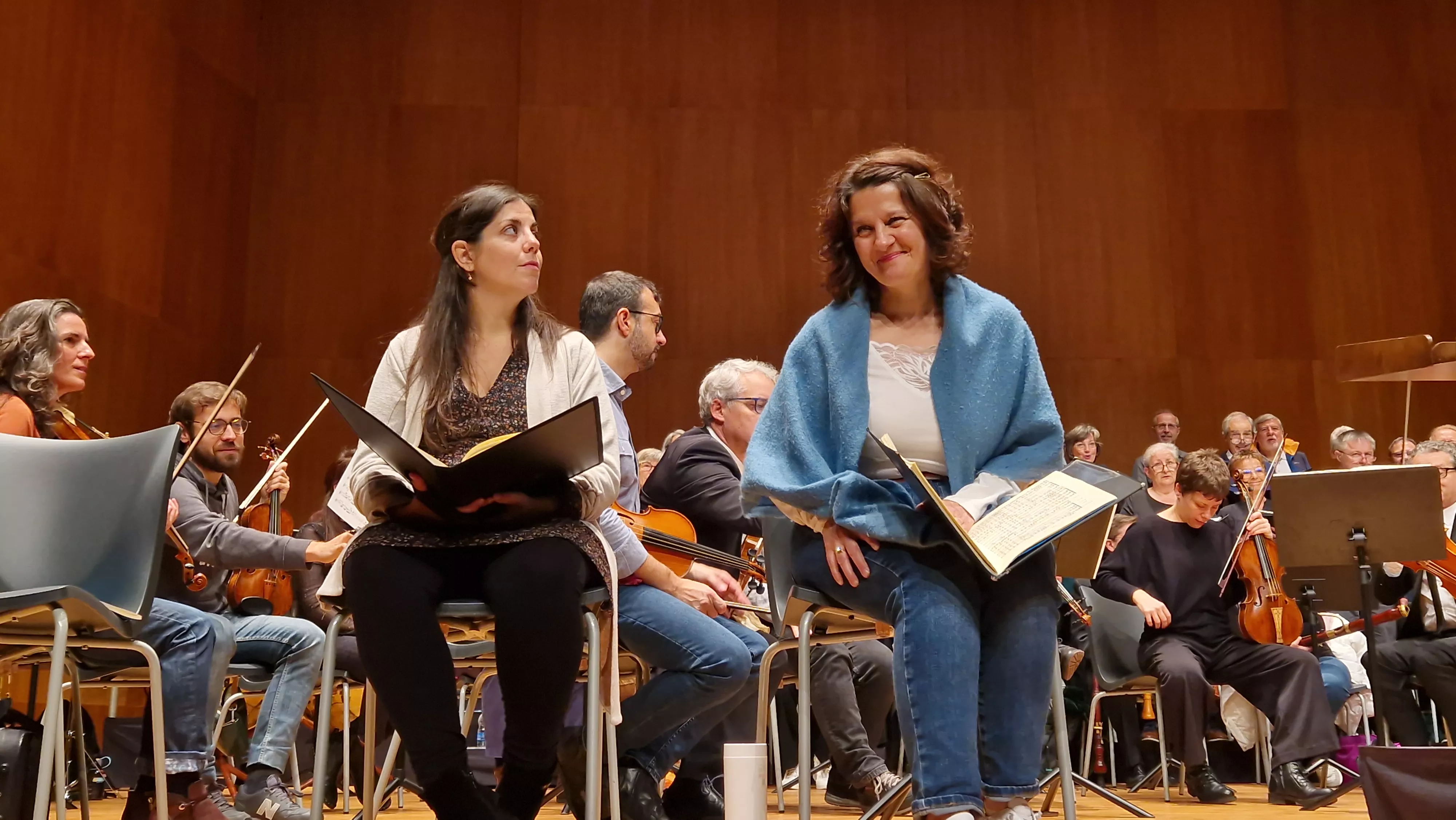 Prueba de sonido del concierto del 60 hermanamiento de Huesca y Tarbes. Foto Myriam Martínez