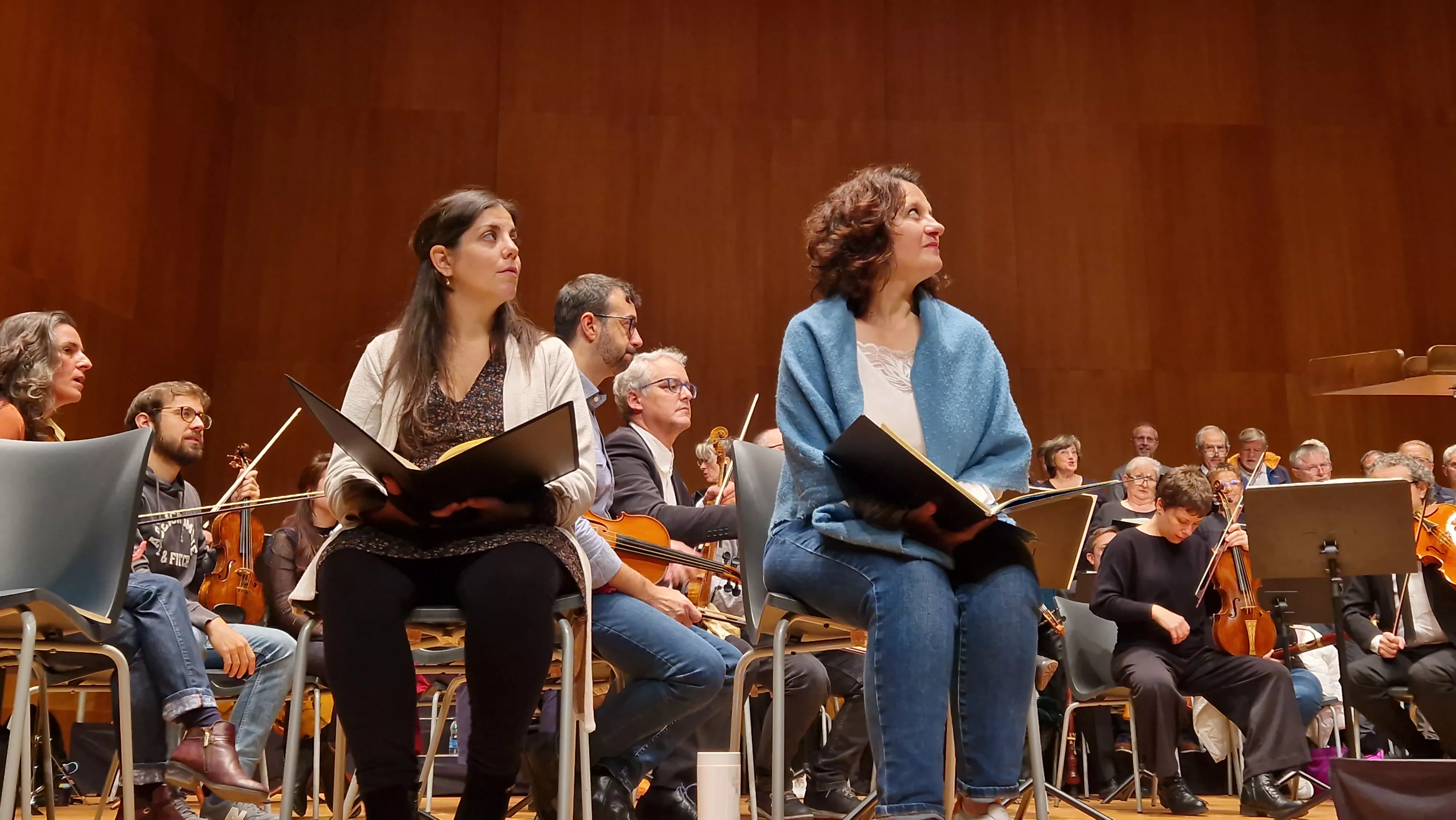 Prueba de sonido del concierto del 60 hermanamiento de Huesca y Tarbes. Foto Myriam Martínez