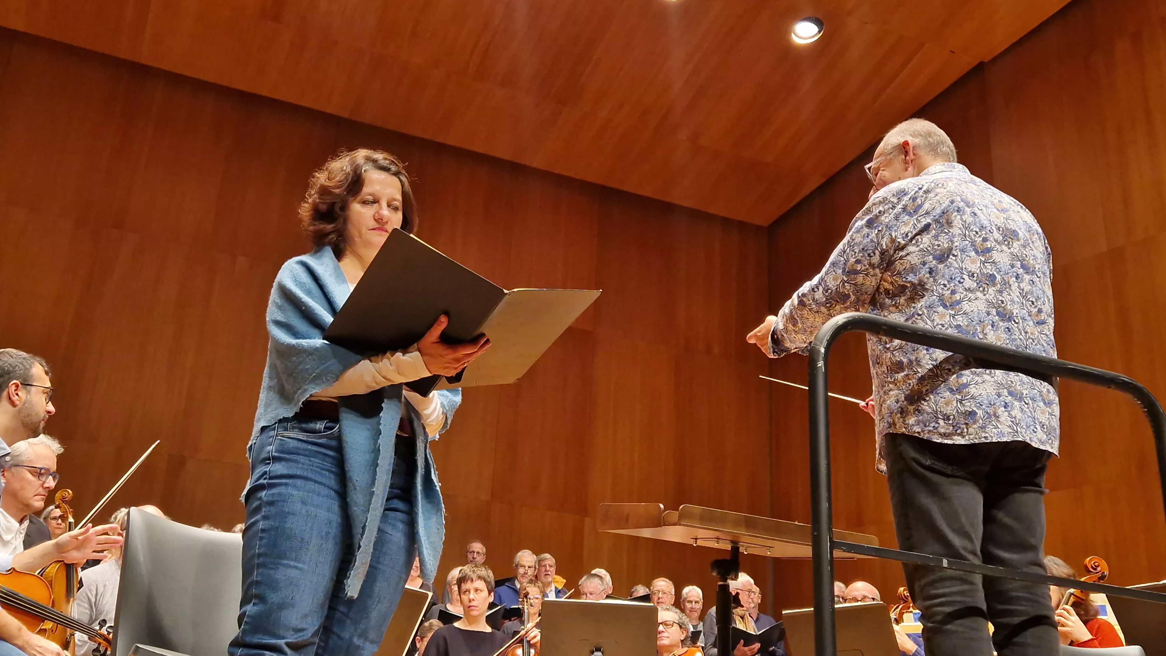 Prueba de sonido del concierto del 60 hermanamiento de Huesca y Tarbes. Foto Myriam Martínez