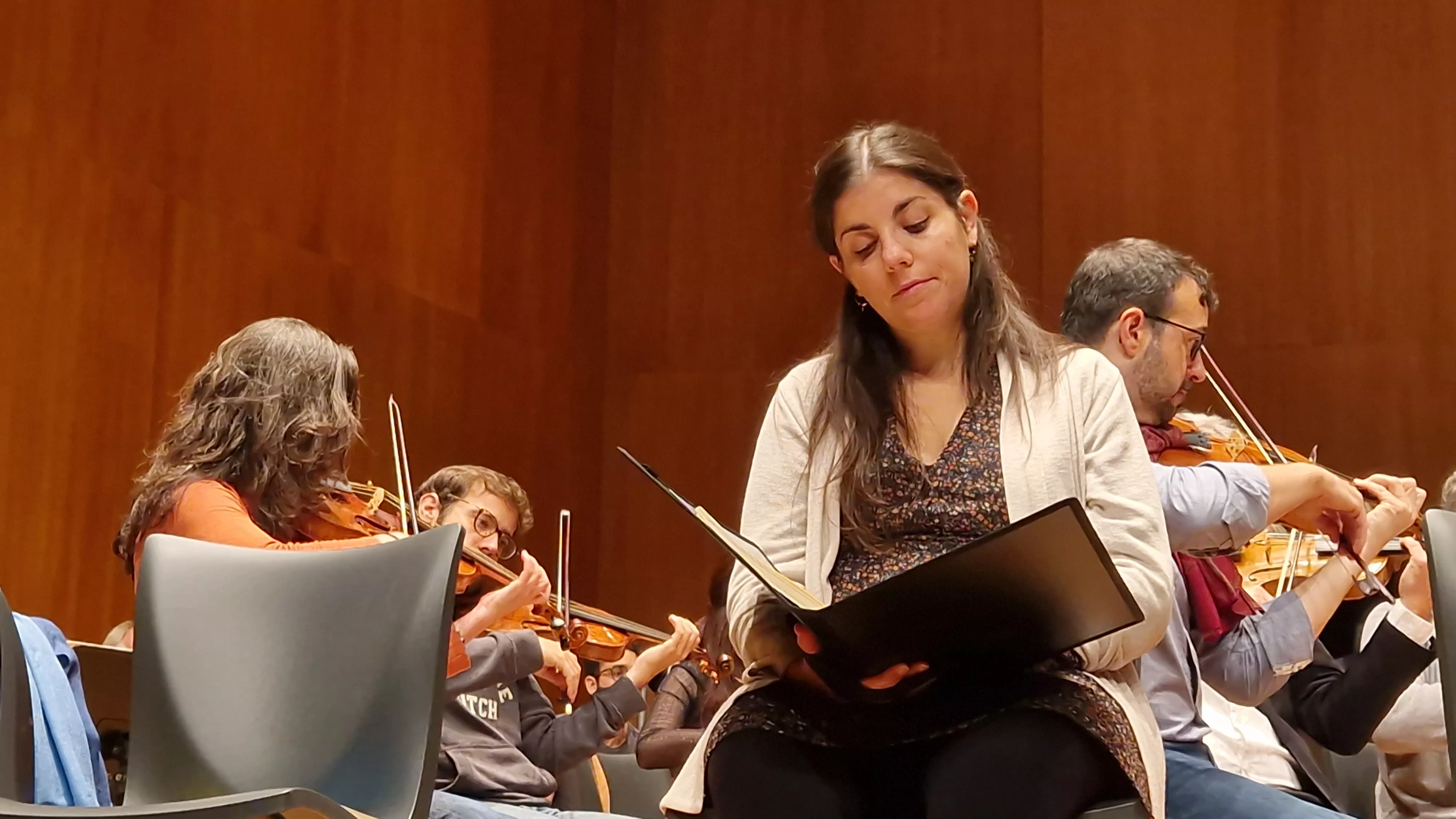 Prueba de sonido del concierto del 60 hermanamiento de Huesca y Tarbes. Foto Myriam Martínez