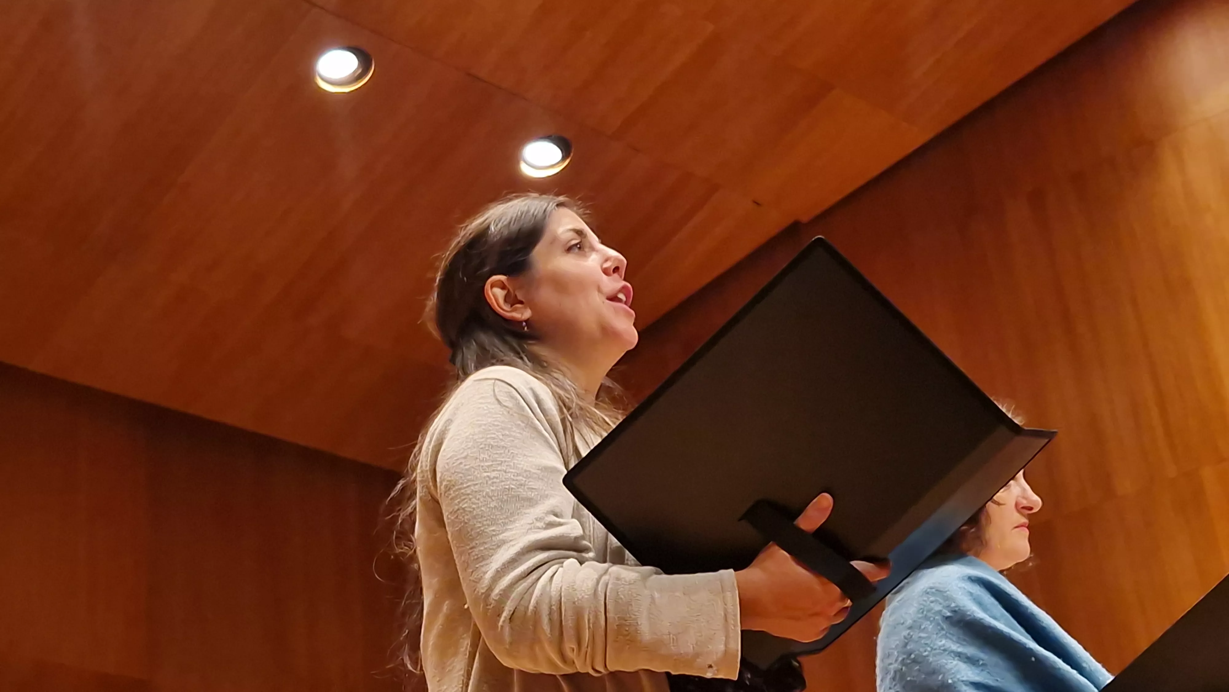 Prueba de sonido del concierto del 60 hermanamiento de Huesca y Tarbes. Foto Myriam Martínez