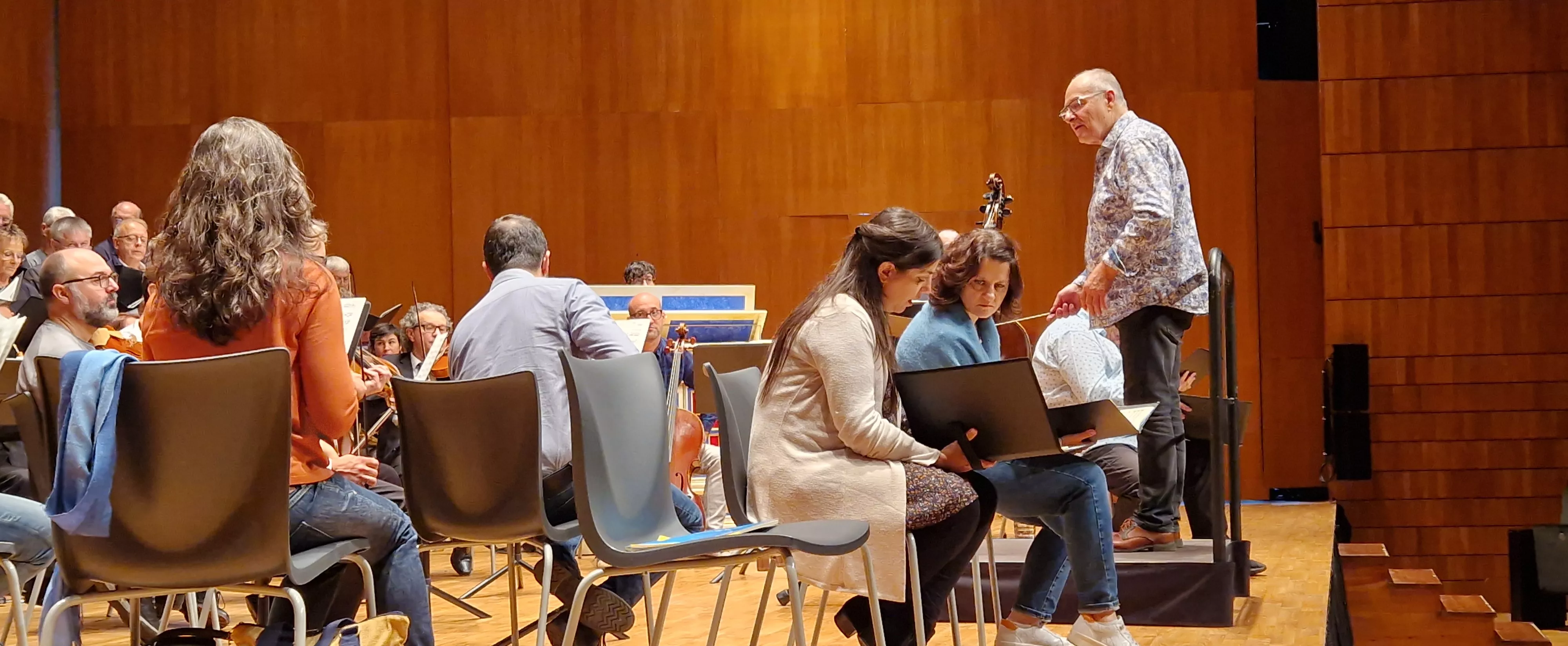 Prueba de sonido del concierto del 60 hermanamiento de Huesca y Tarbes. Foto Myriam Martínez