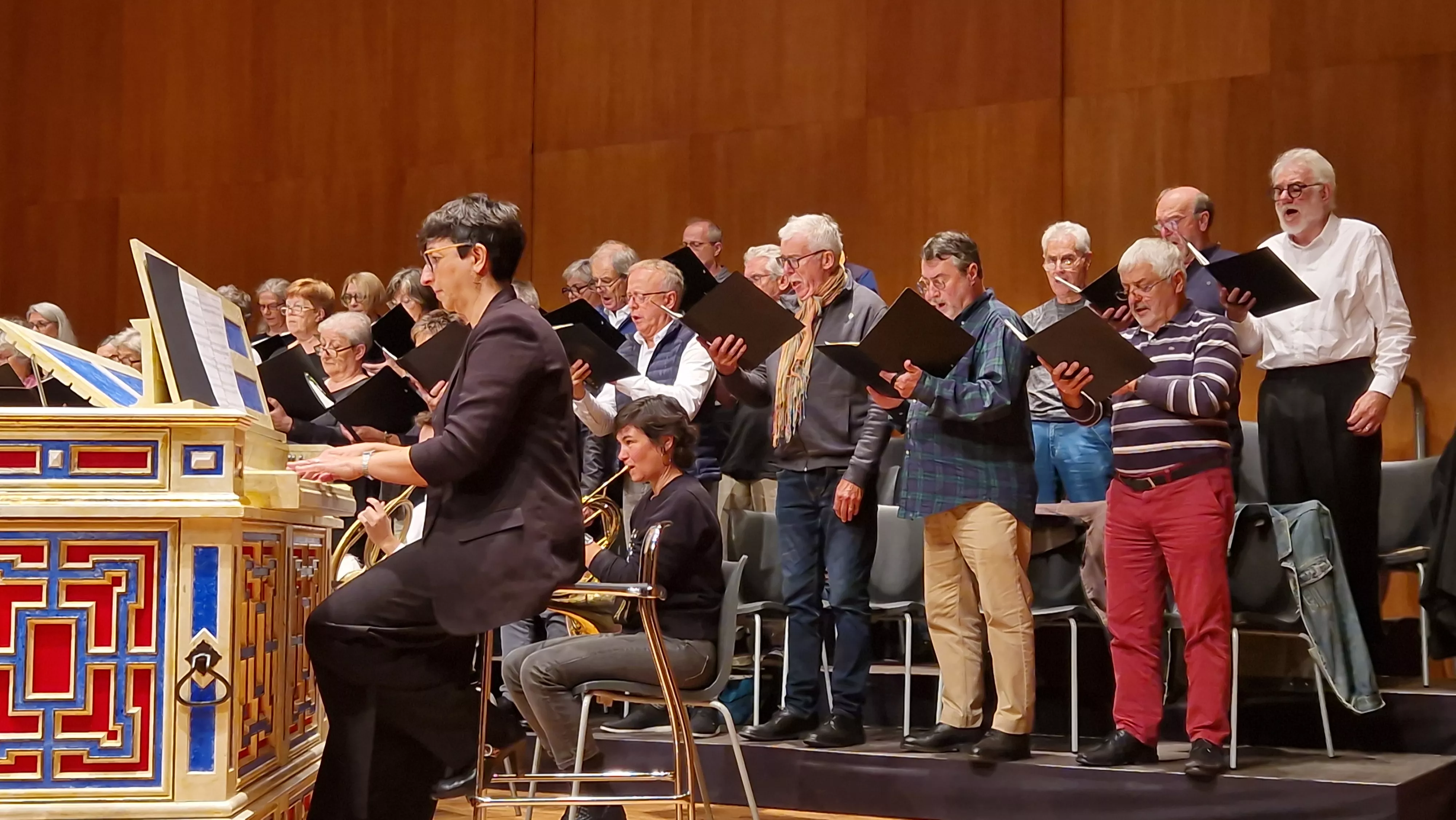 Prueba de sonido del concierto del 60 hermanamiento de Huesca y Tarbes. Foto Myriam Martínez