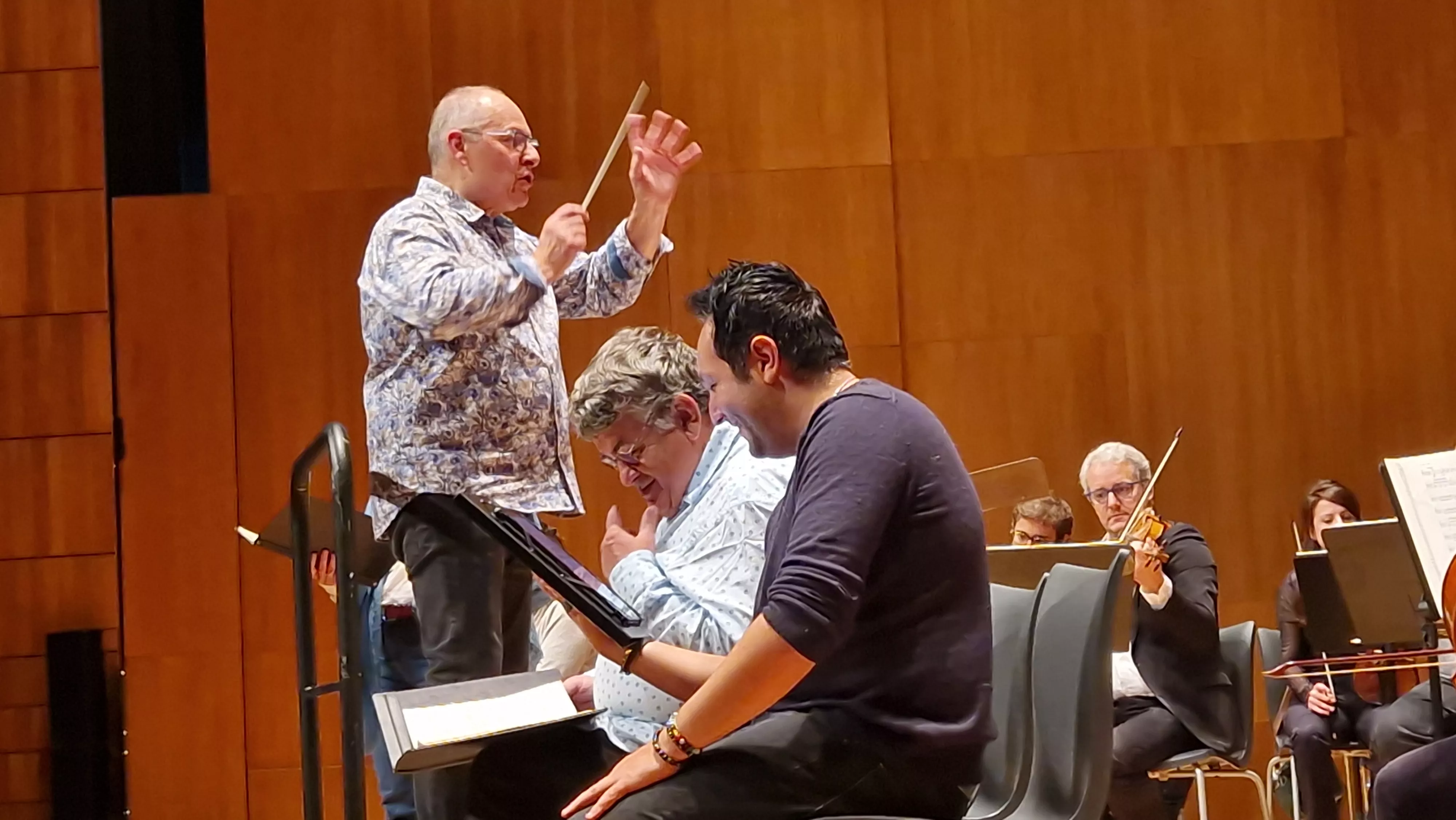 Prueba de sonido del concierto del 60 hermanamiento de Huesca y Tarbes. Foto Myriam Martínez