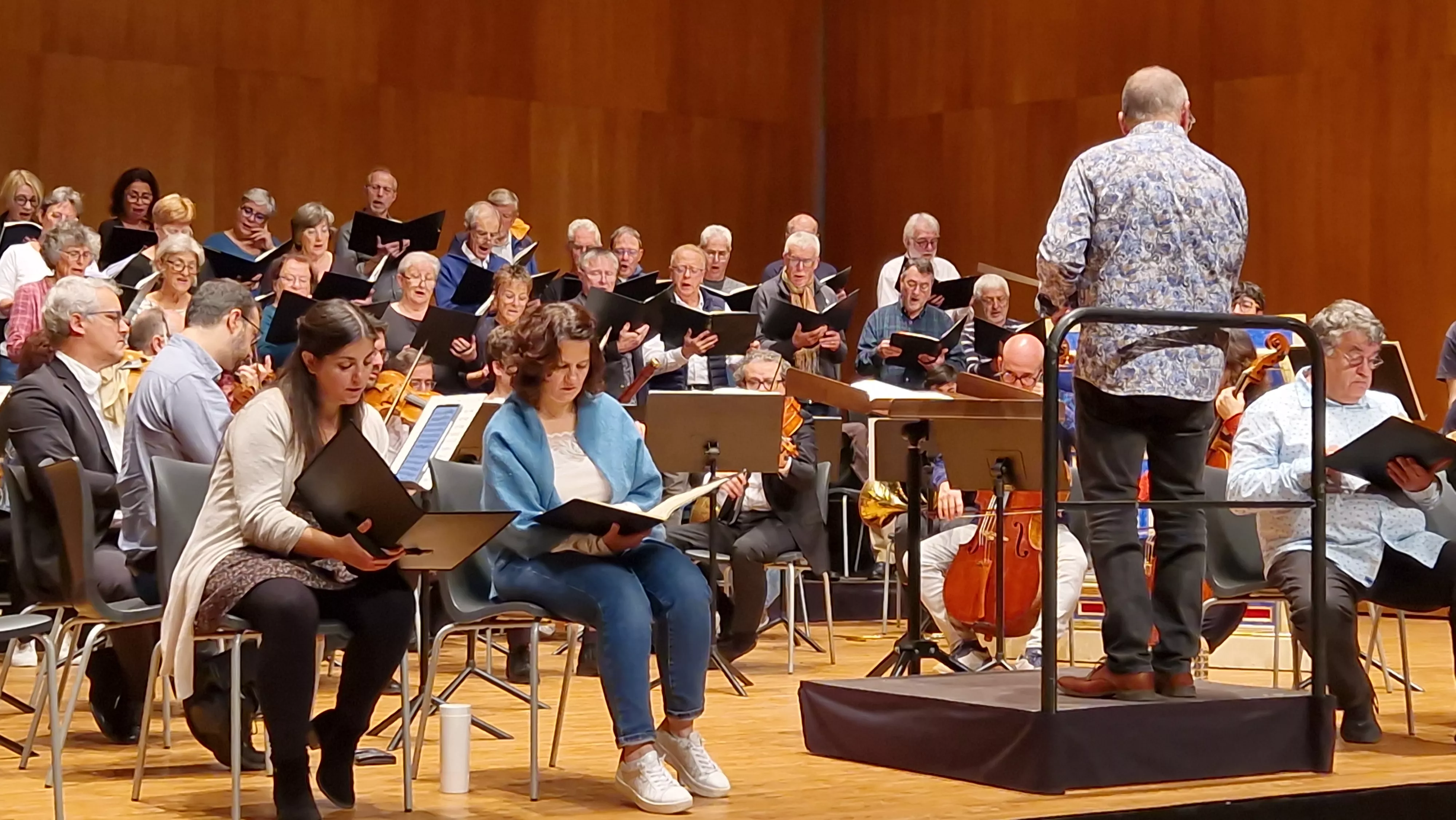 Prueba de sonido del concierto del 60 hermanamiento de Huesca y Tarbes. Foto Myriam Martínez