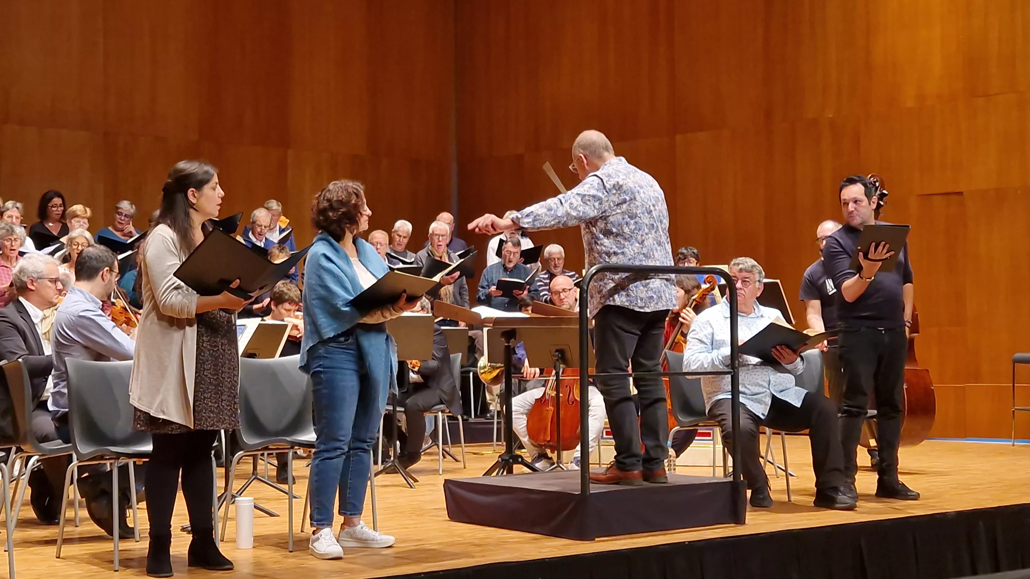 Prueba de sonido del concierto del 60 hermanamiento de Huesca y Tarbes. Foto Myriam Martínez