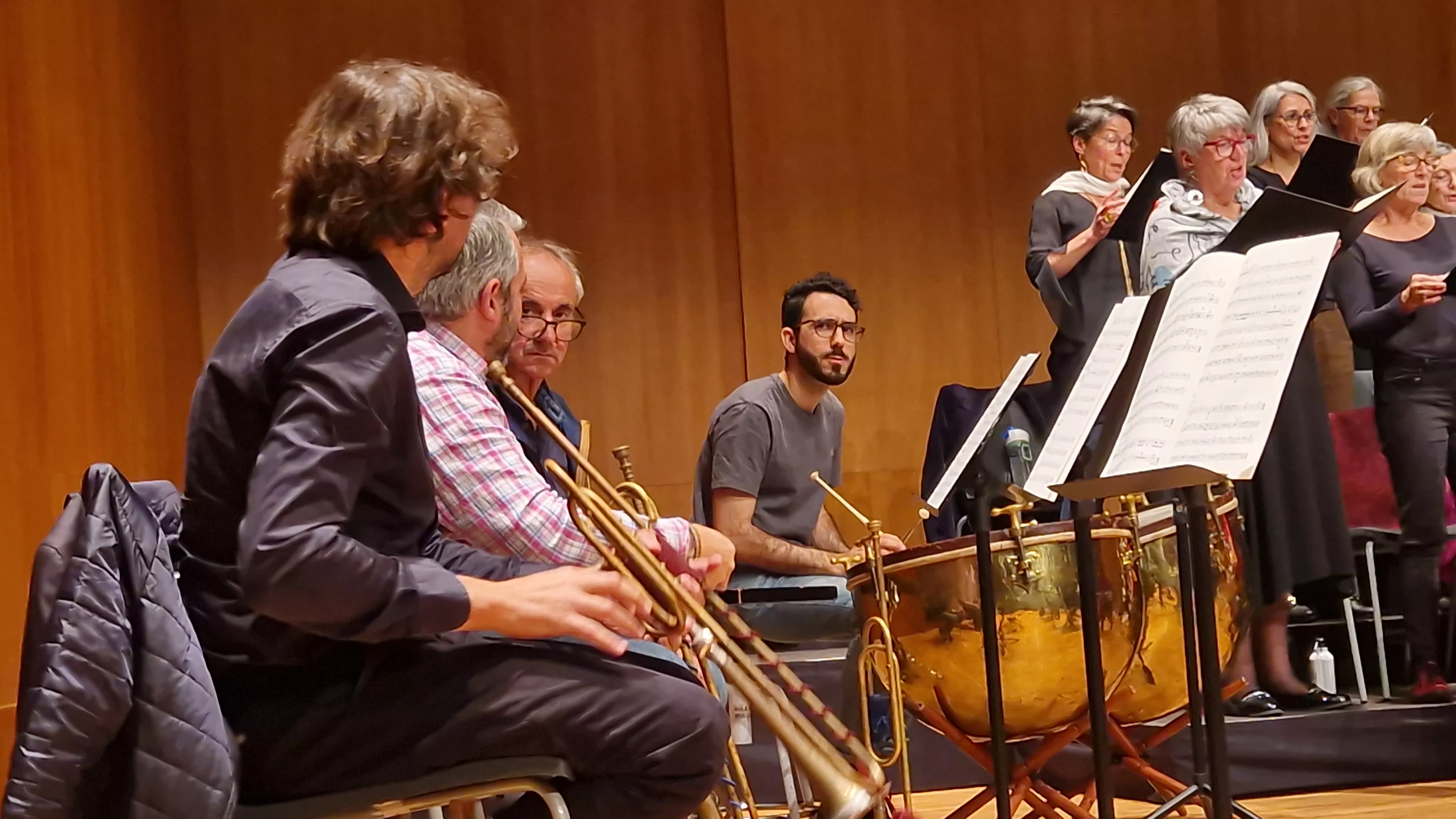 Prueba de sonido del concierto del 60 hermanamiento de Huesca y Tarbes. Foto Myriam Martínez