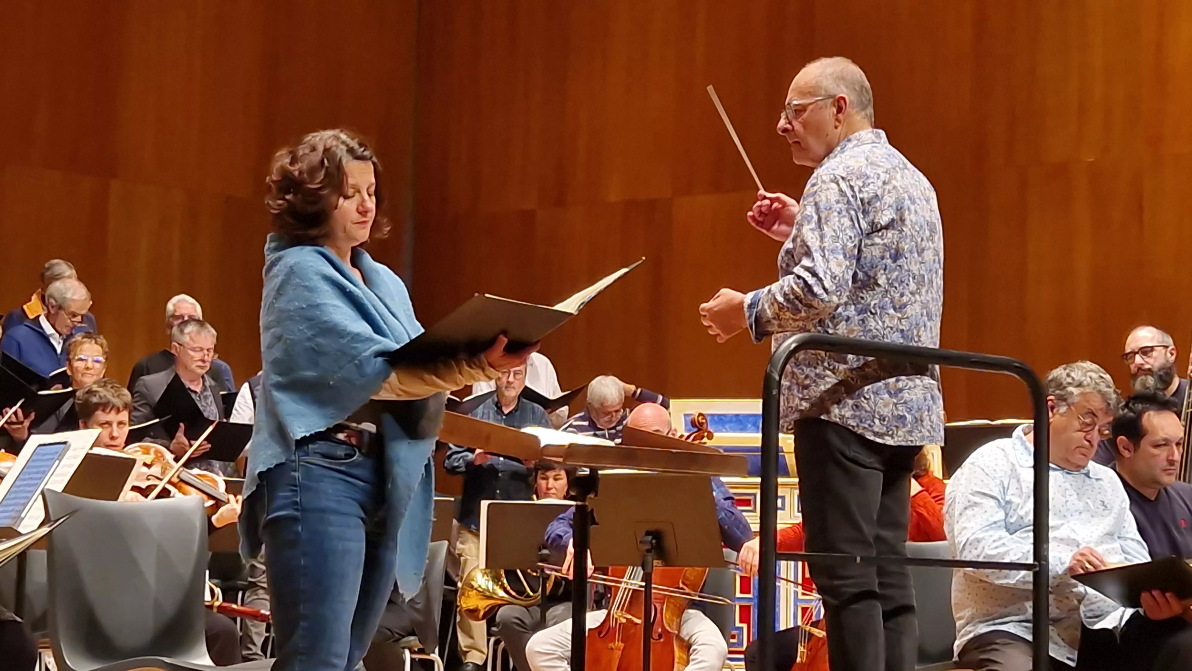 Prueba de sonido del concierto del 60 hermanamiento de Huesca y Tarbes. Foto Myriam Martínez