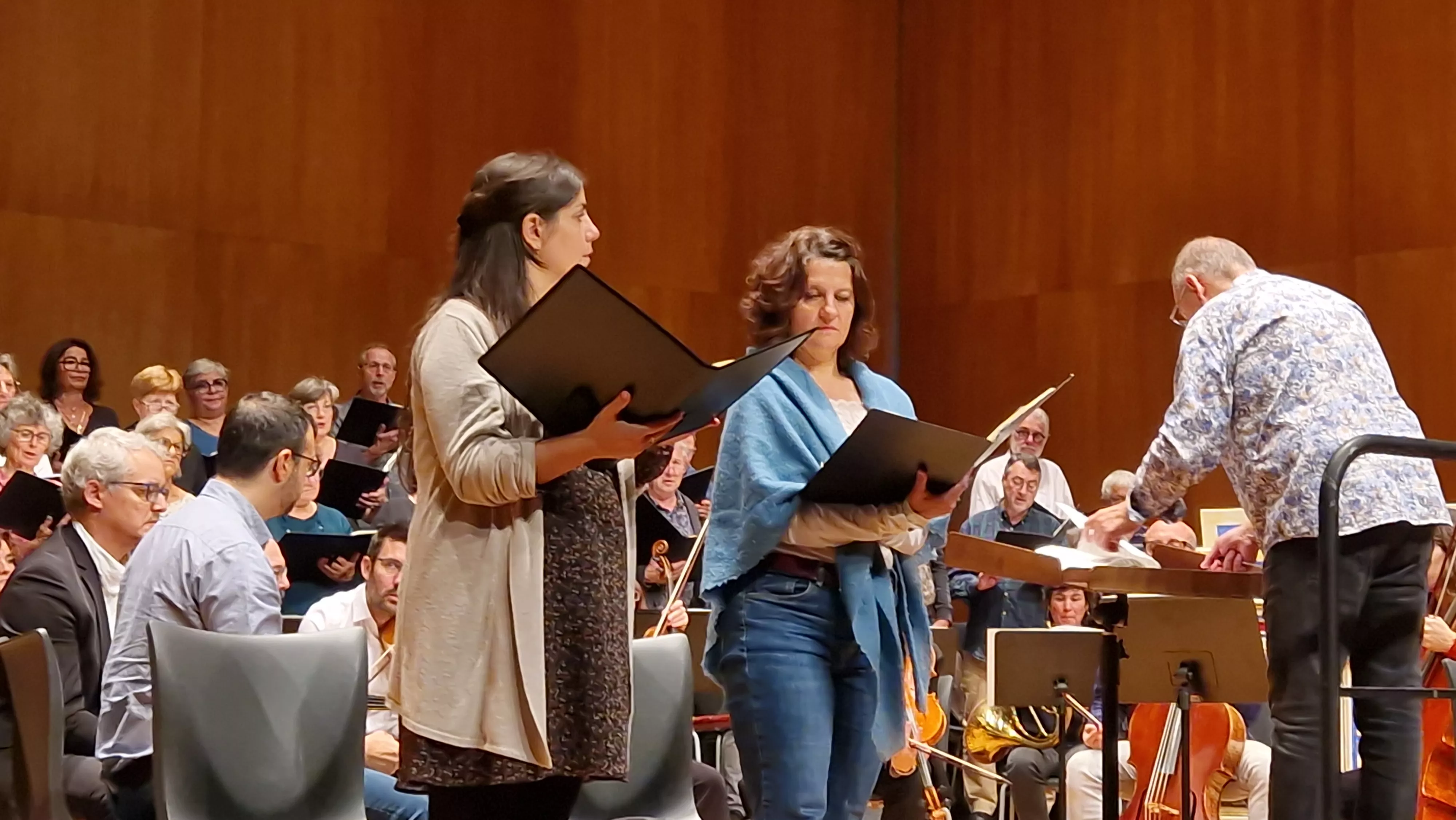 Prueba de sonido del concierto del 60 hermanamiento de Huesca y Tarbes. Foto Myriam Martínez