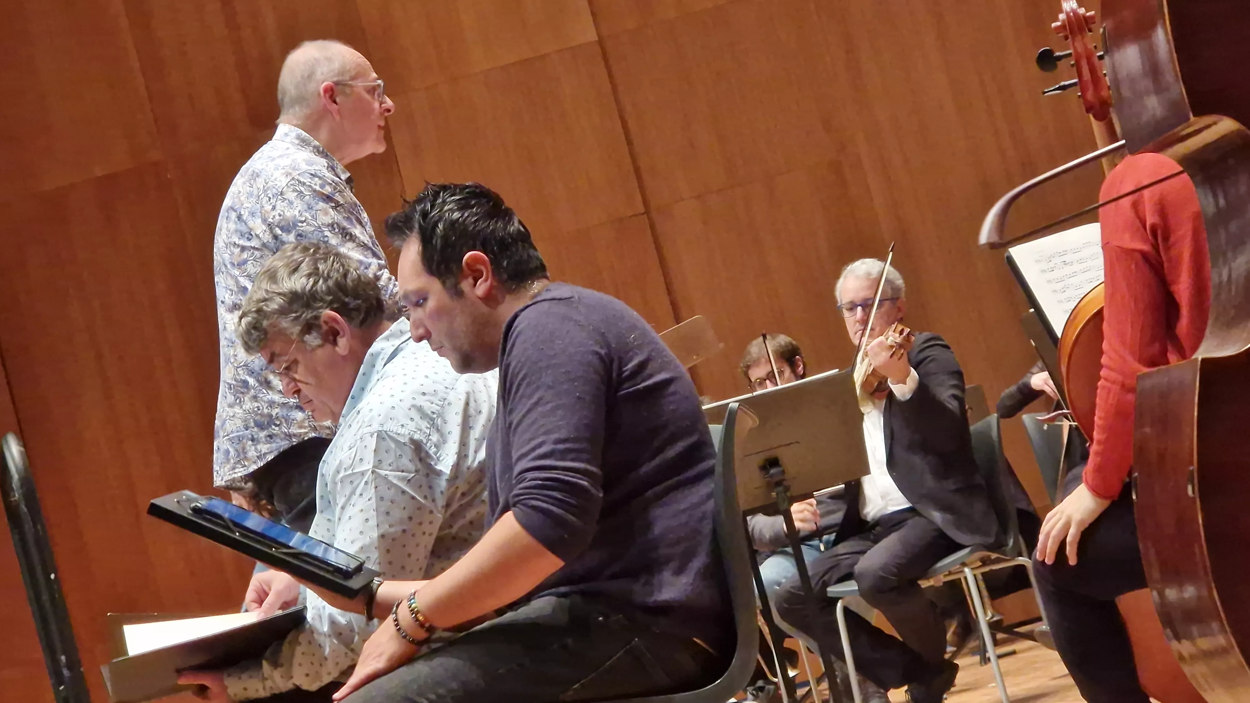 Prueba de sonido del concierto del 60 hermanamiento de Huesca y Tarbes. Foto Myriam Martínez