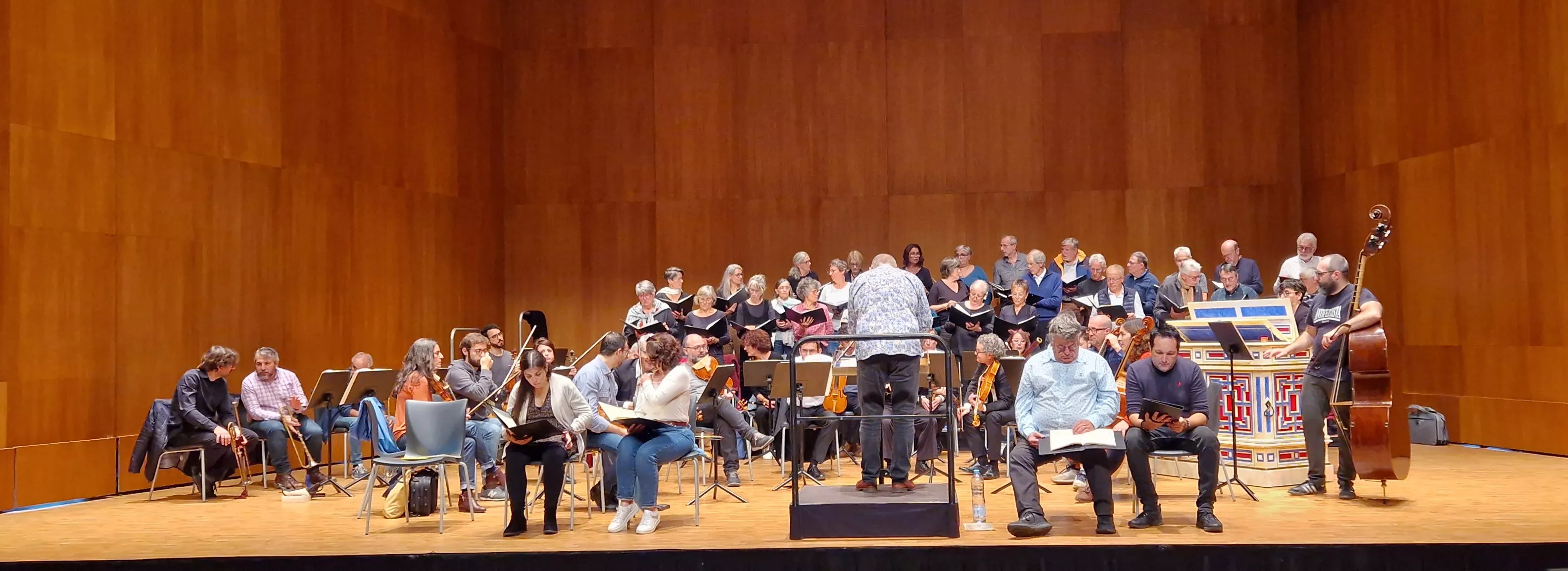 Prueba de sonido del concierto del 60 hermanamiento de Huesca y Tarbes. Foto Myriam Martínez