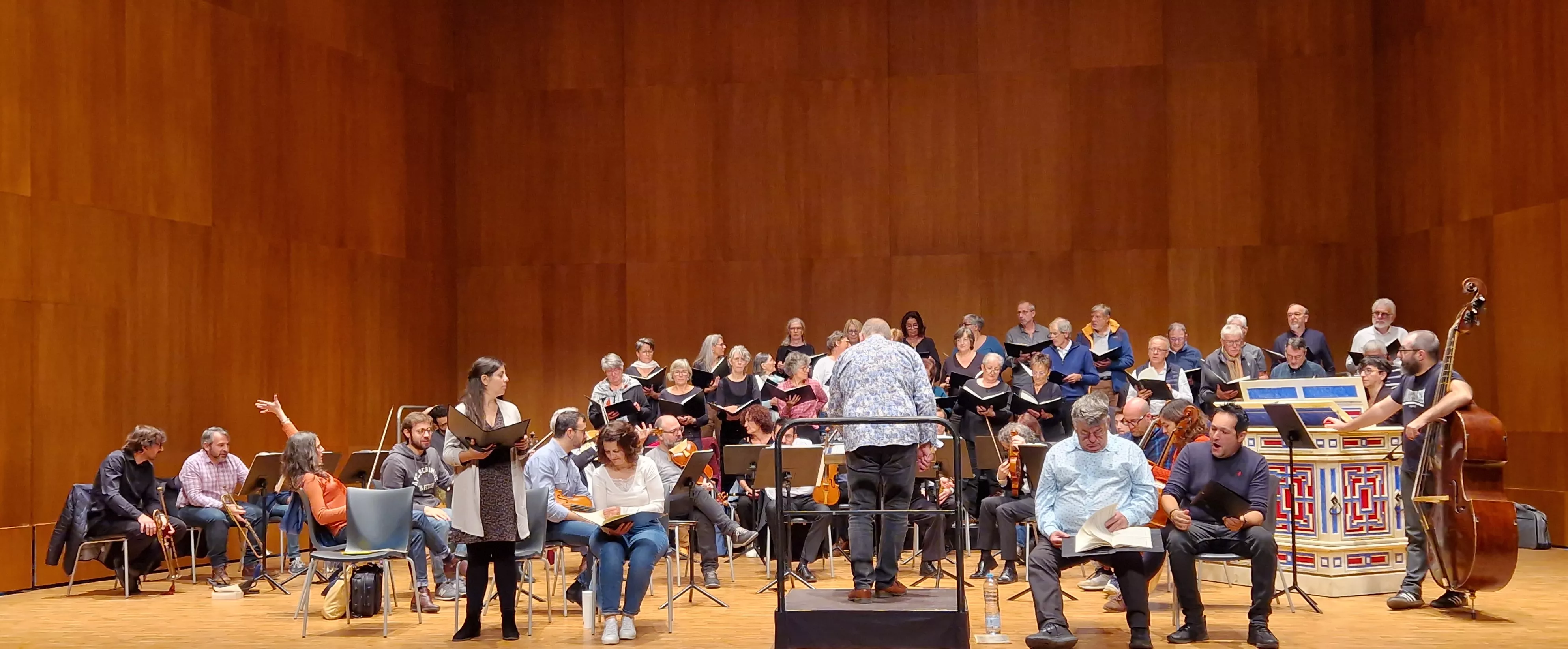 Prueba de sonido del concierto del 60 hermanamiento de Huesca y Tarbes. Foto Myriam Martínez