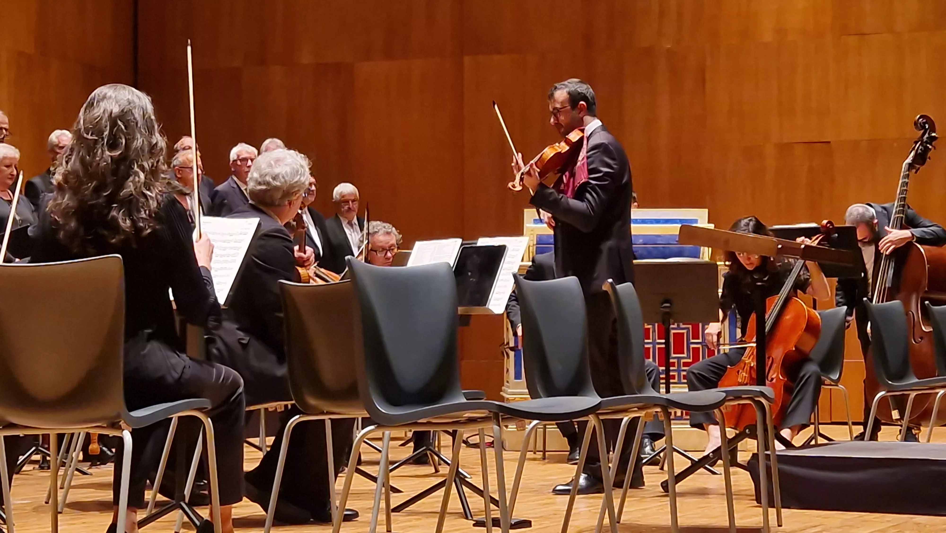 Sergio Franco, a punto de iniciarse el concierto. Foto Myriam Martínez