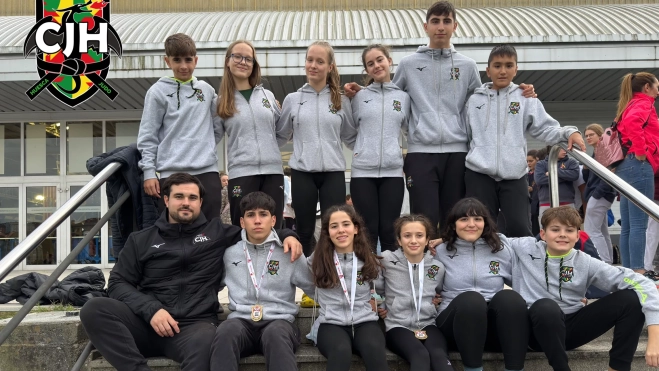 El Club Judo Huesca en Avilés. El Club Judo Huesca en Avilés.