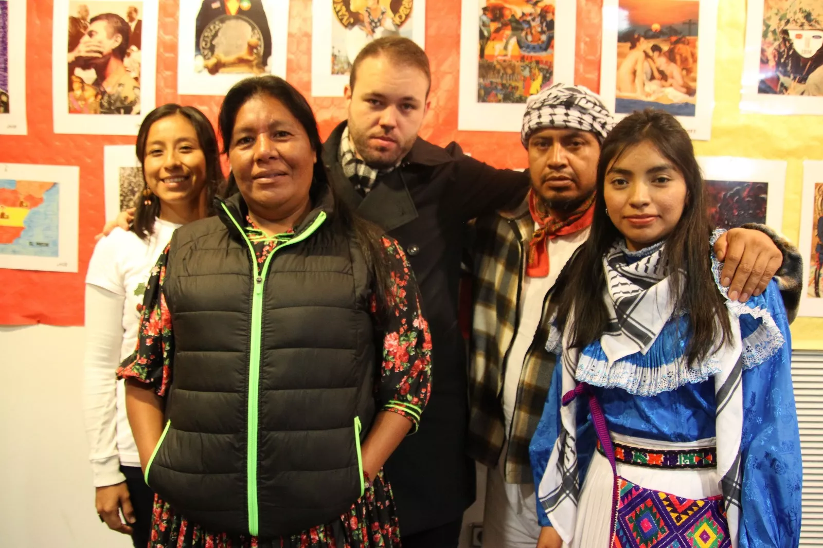 Visita a Huesca de la Fundación Fray Bartolomé de las Casas y el Congreso Nacional Indígena. Foto Carlos Neofato